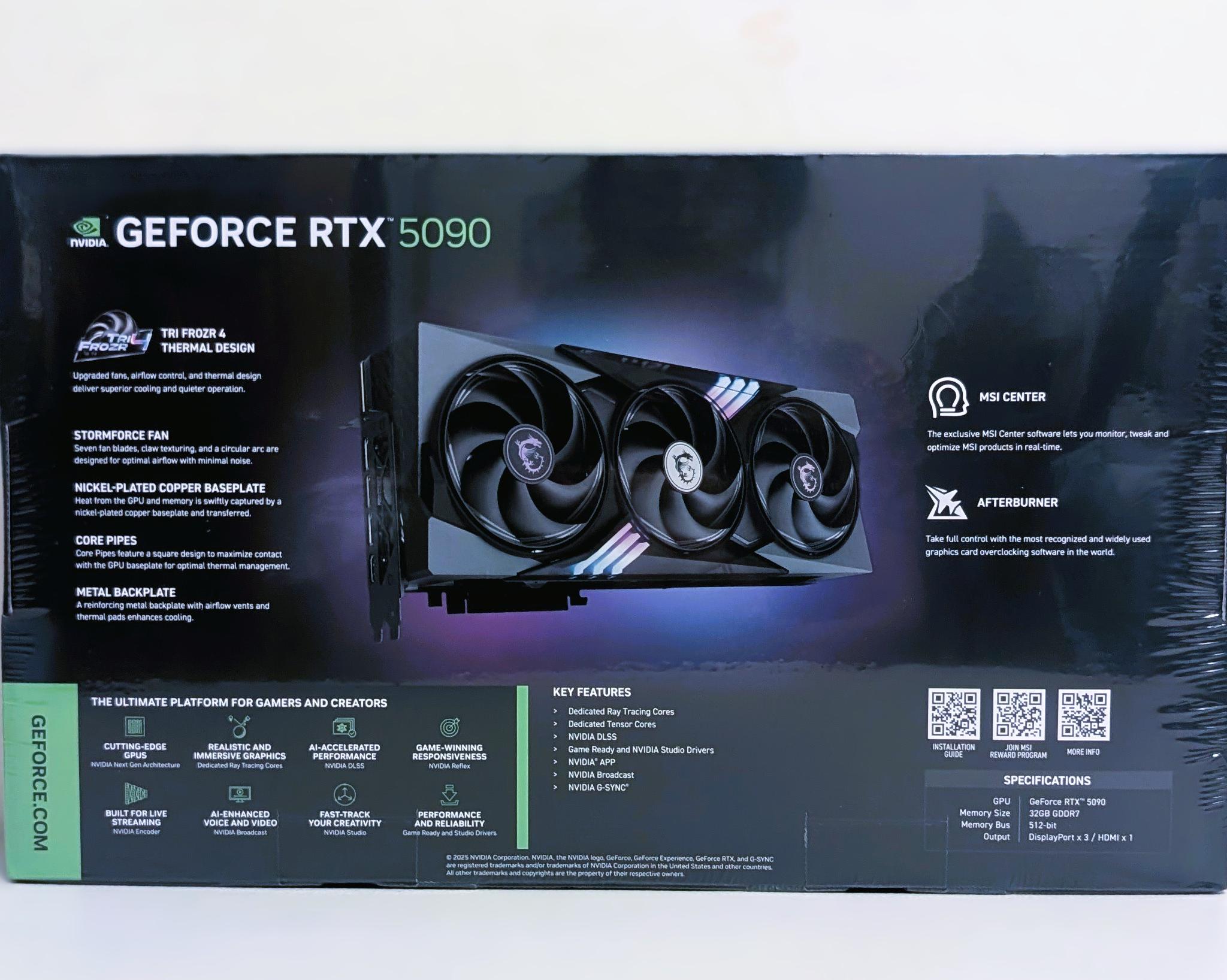 GeForce RTX 5090 GAMING TRIO OC 32G Graphics Card Brand New