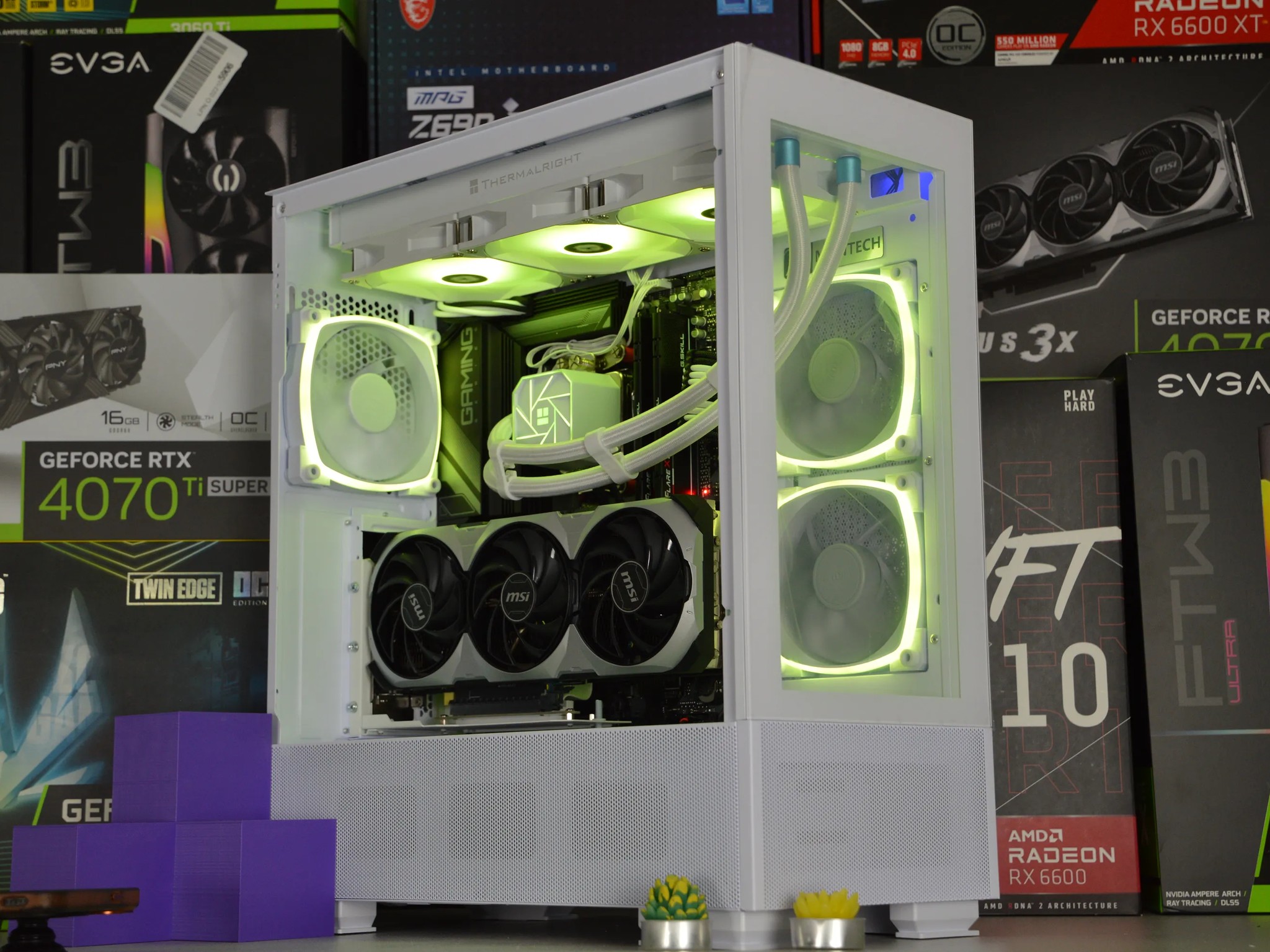 🌨️🌨️| RTX 4070 Ti 12GB| Ryzen 7 7700X | 32 GB DDR5 RAM | 2TB GEN 4 NVME SSD | Snow Cloud |