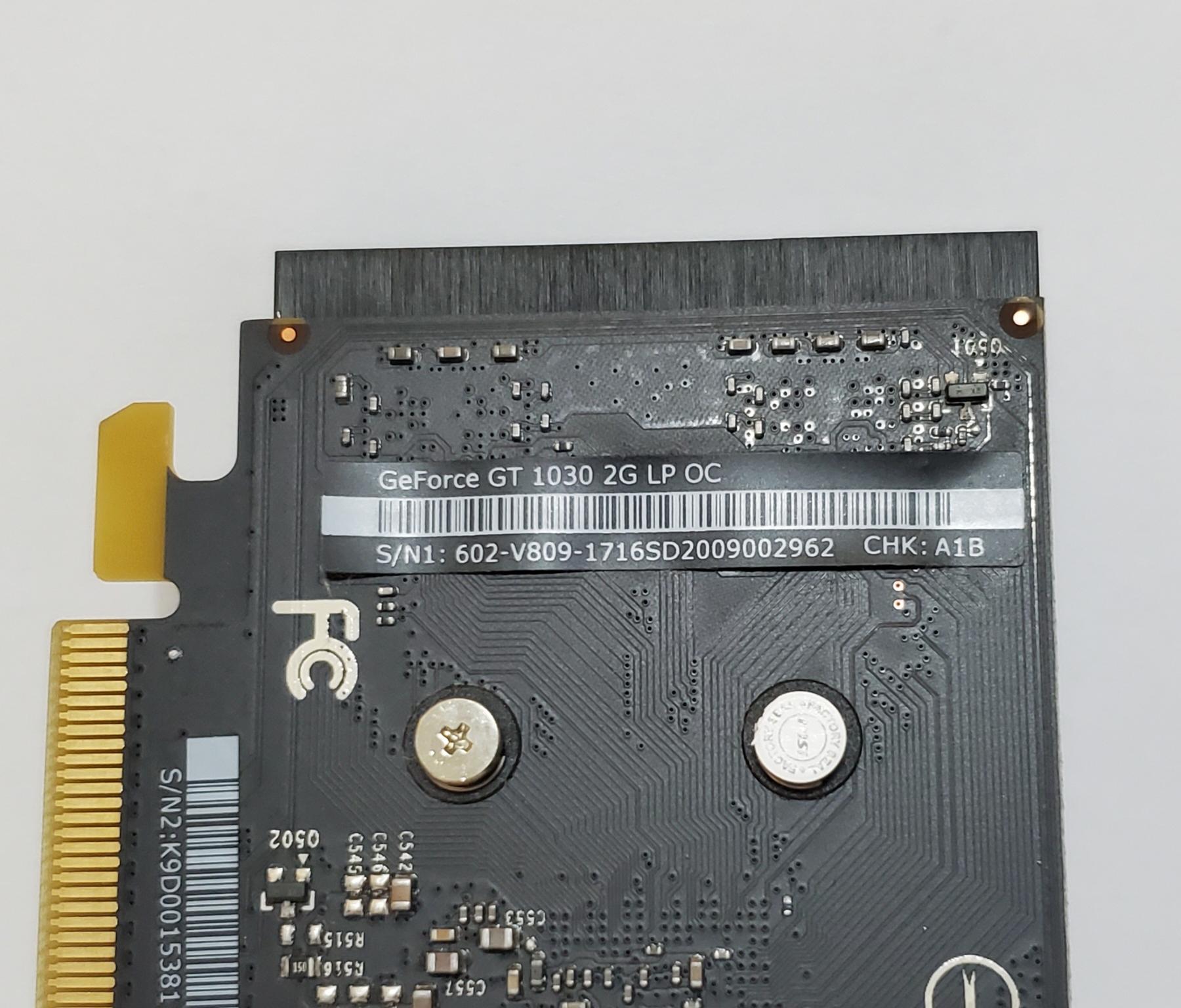 MSI GT 1030 2GB DDR5 OC