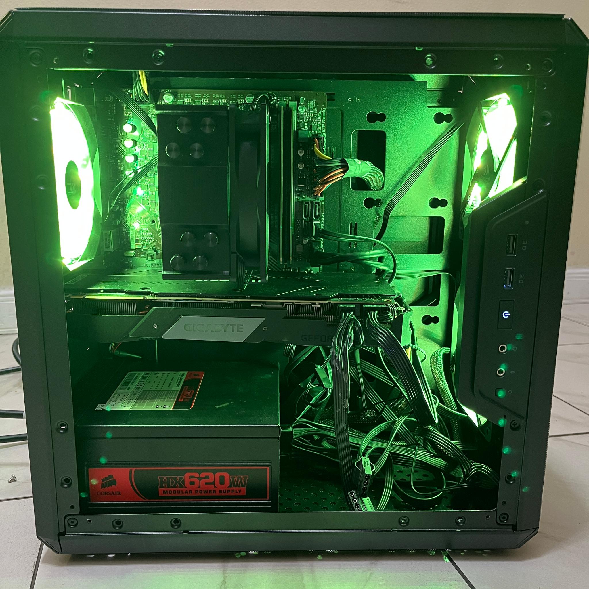 RTX 2080, Intel i5-12500, 16GB RAM, 1TB SSD, High FPS RGB Gaming PC /w Remote & Wi-Fi + BT