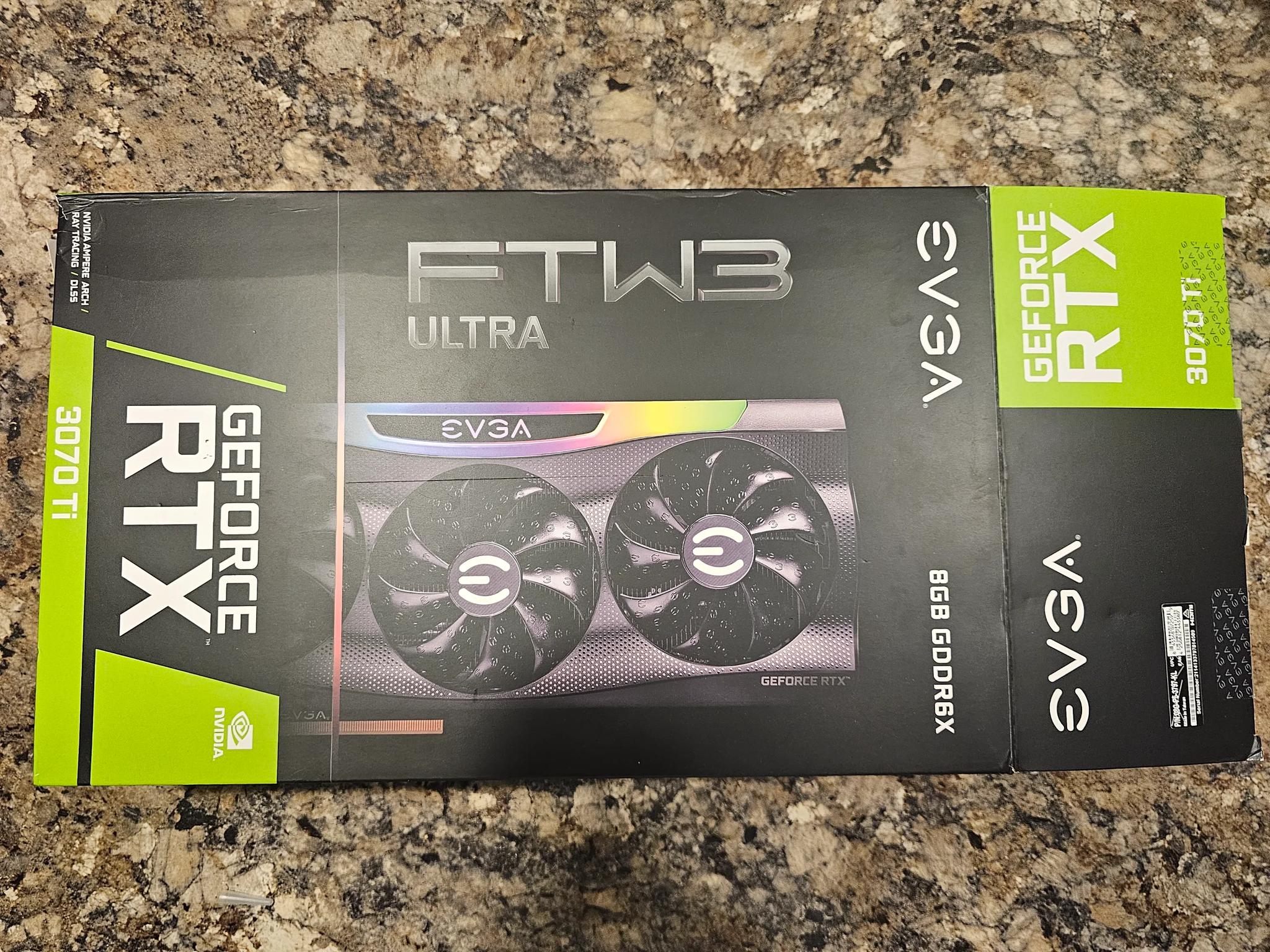 EVGA GeForce RTX 3070ti FTW3 ULTRA GAMING 8GB GDDR6X Graphics Card
