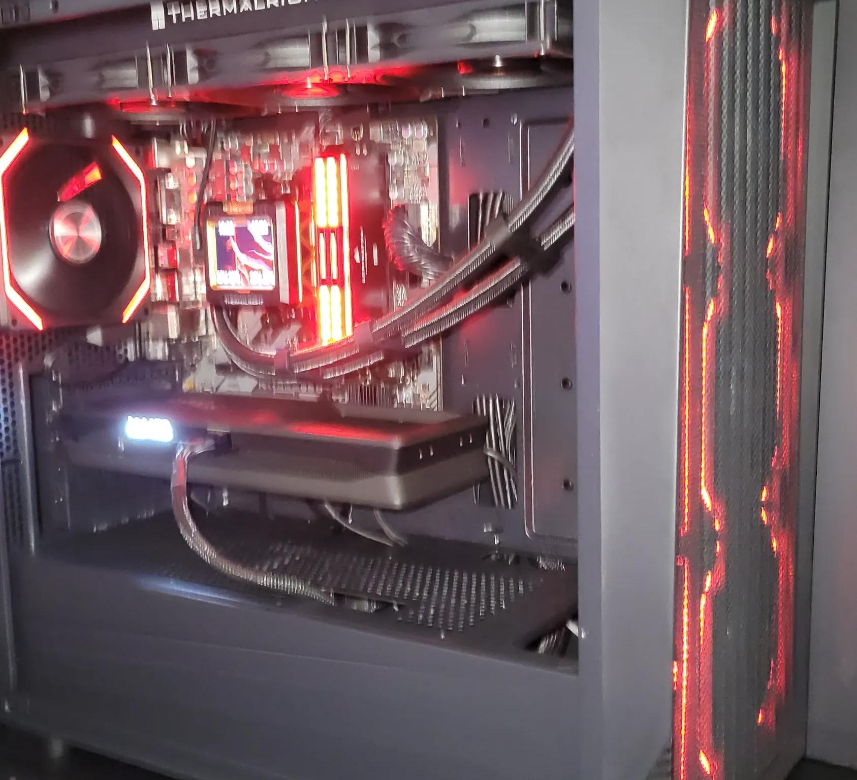 🖤🔥 Fiery Blackout MicroATX • Arc B550 LE• Benchmark-Tuned & Silent