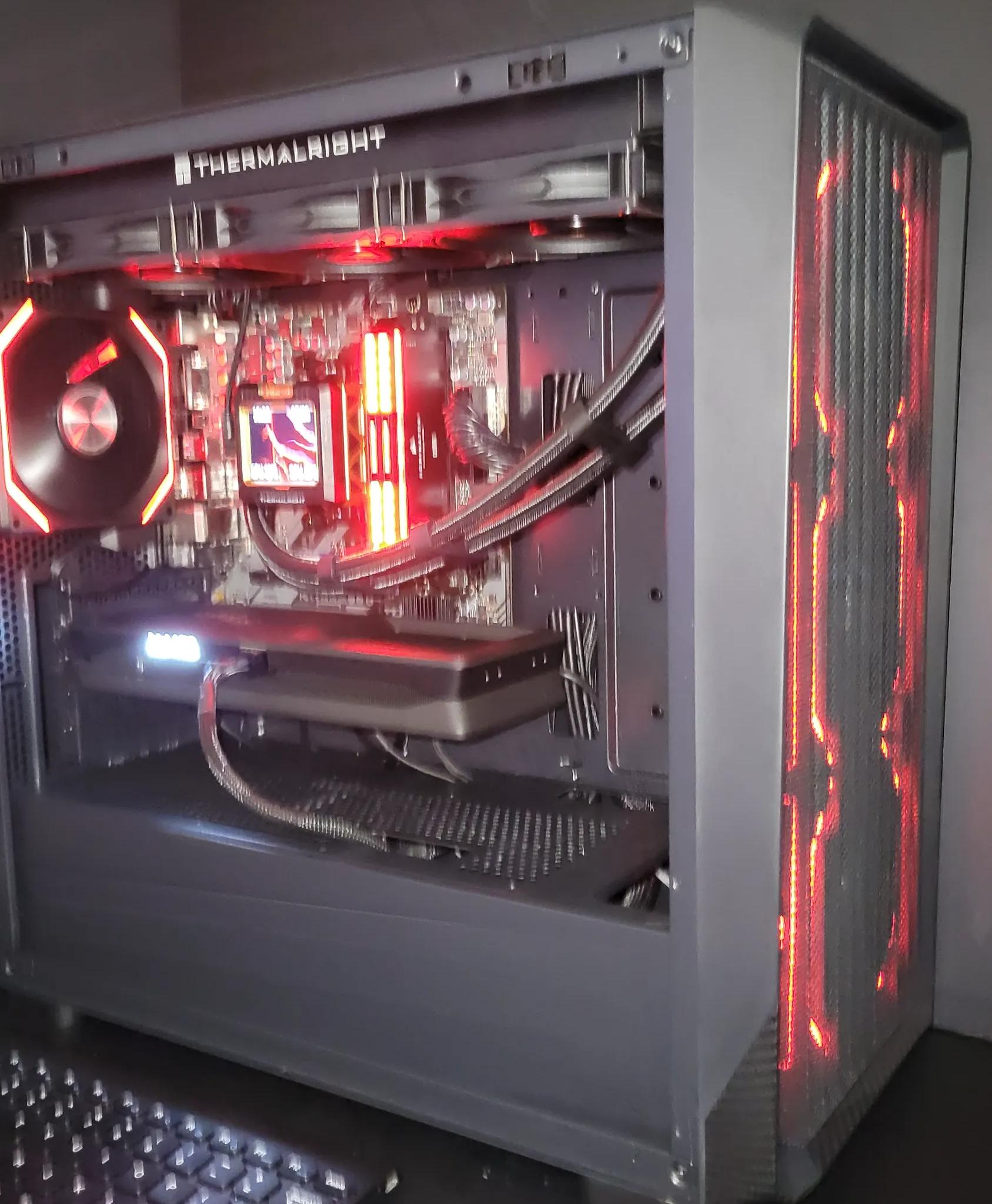 🖤🔥 Fiery Blackout MicroATX • Arc B550 LE• Benchmark-Tuned & Silent