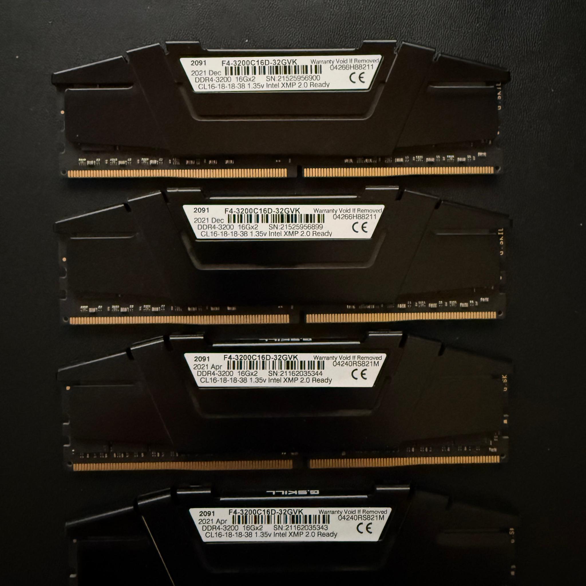 64GB GSkill DDR4-3200 CL16