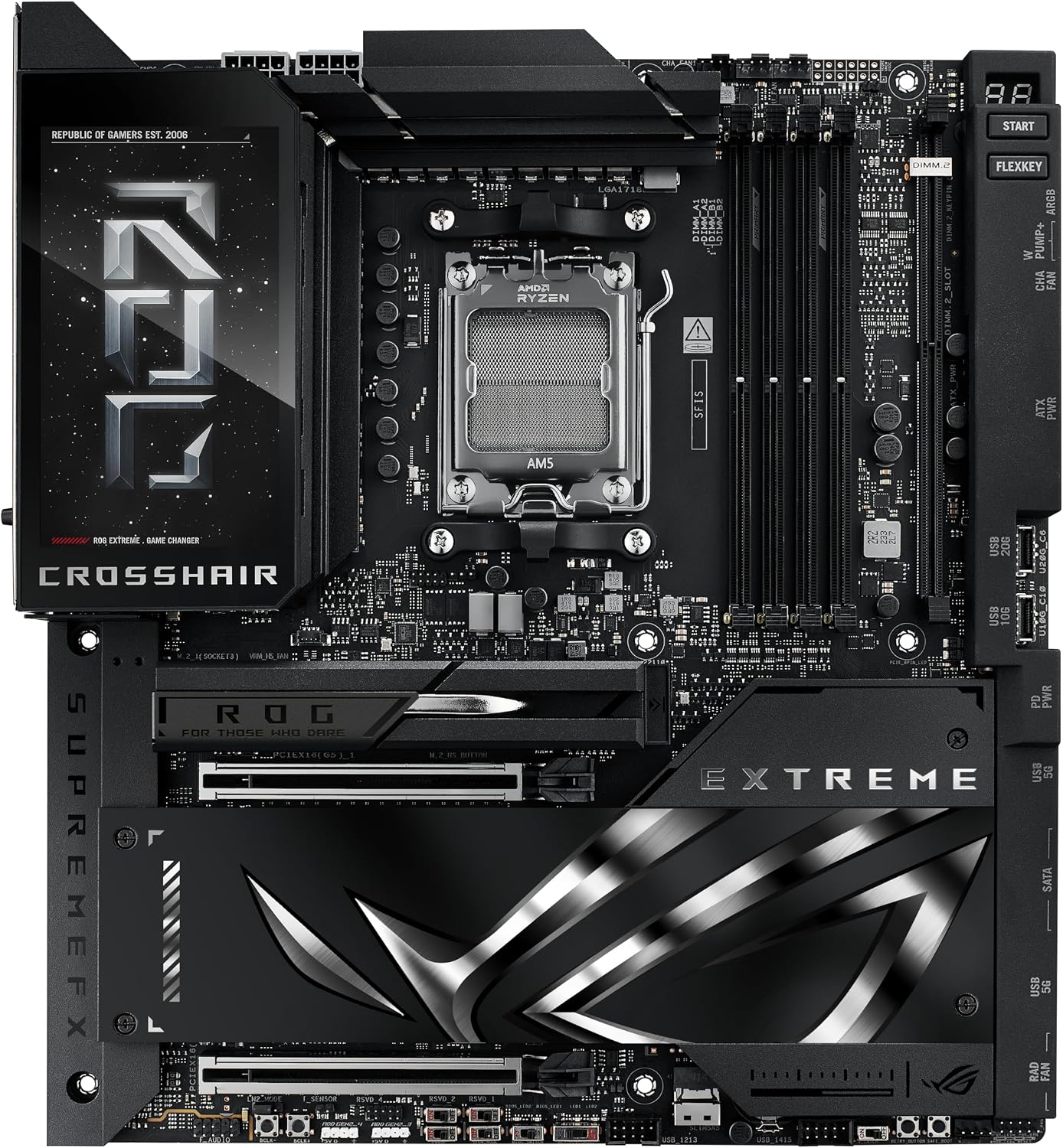 ASUS ROG CROSSHAIR X870E EXTREME AMD X870E AM5 DDR5 E-ATX Desktop Motherboard