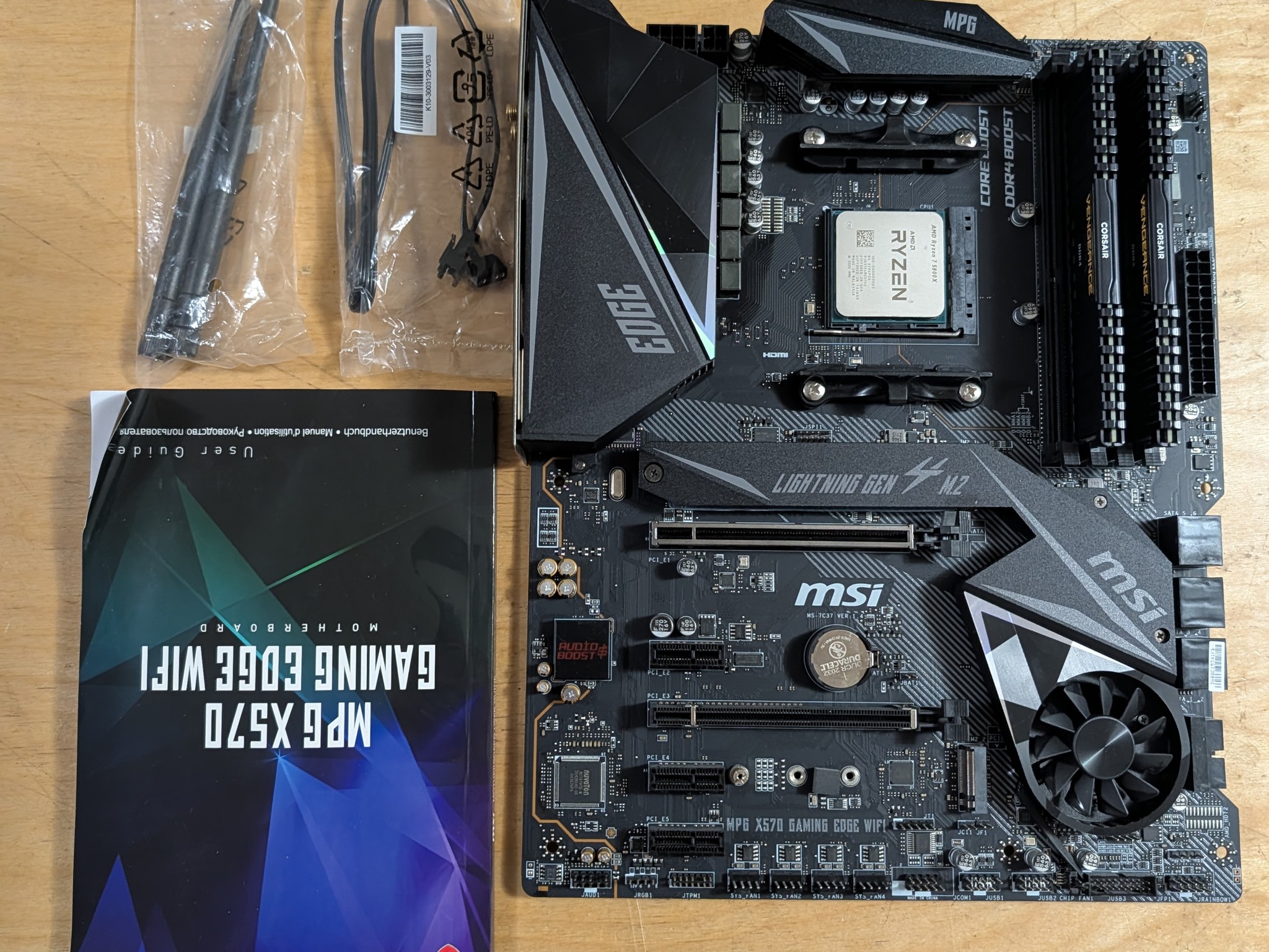 Ryzen 7 5800x + MSI X570 + 32GB DDR4