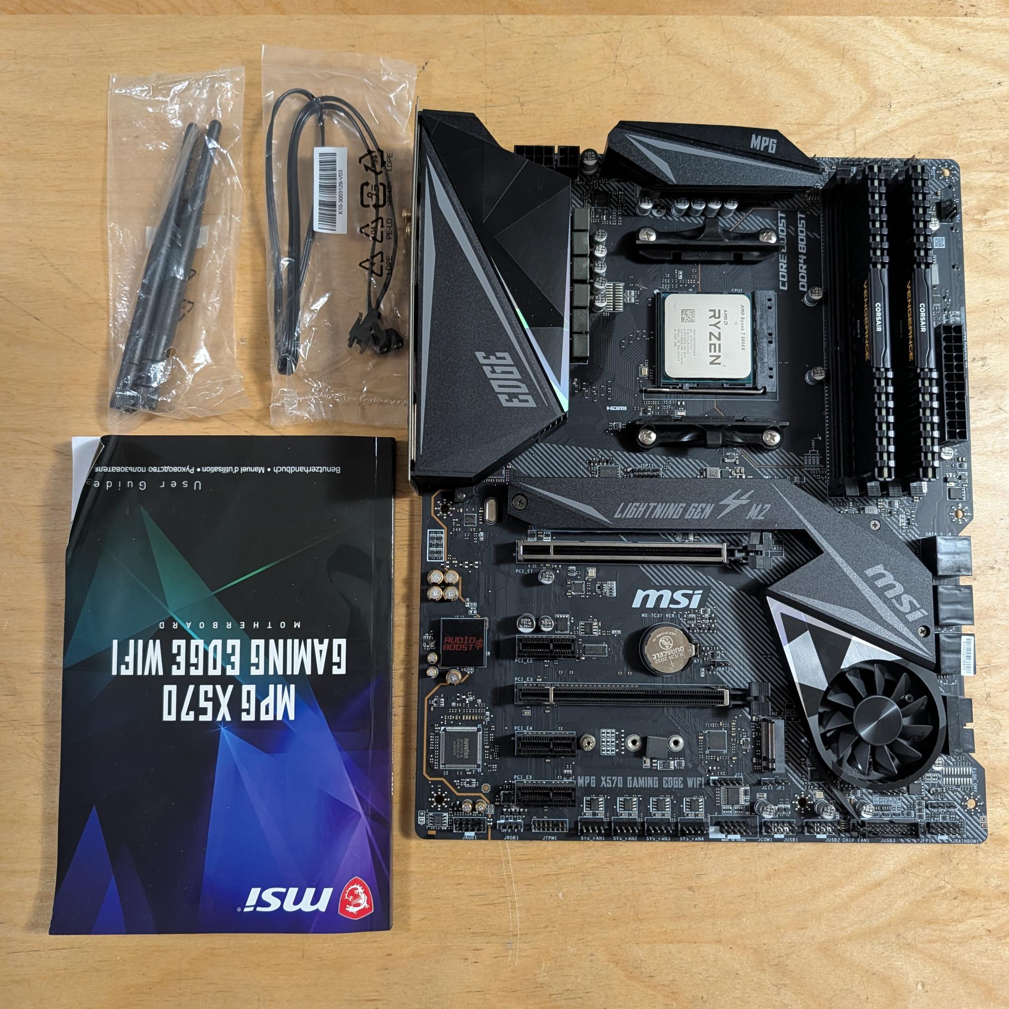 Ryzen 7 5800x + MSI X570 + 32GB DDR4