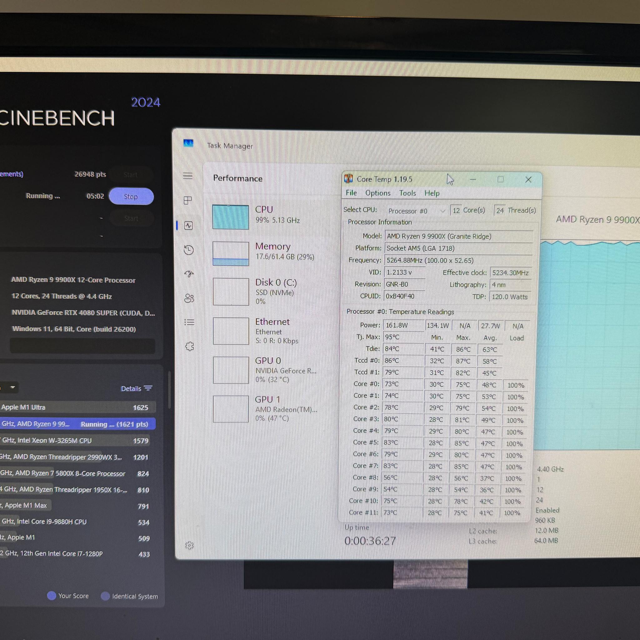 Gaming PC | Nvidia RTX 4080 Super | RYZEN 9 9900x | 64GB DDR5 | 2TB SSD | WIFI & BT | WINDOWS 11