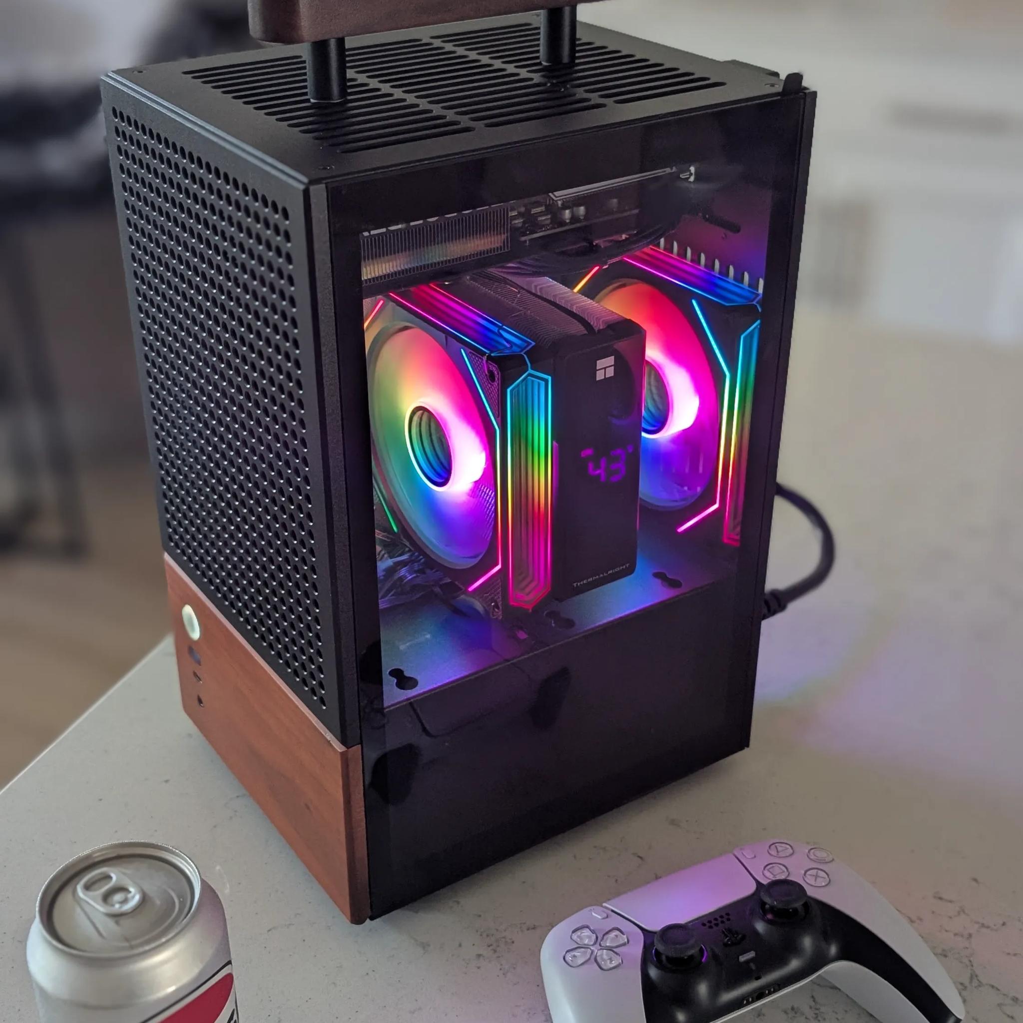 SFF Mini ITX RGB Gaming PC - 9600X + 5060 Ti 16GB - Jonsbo T6