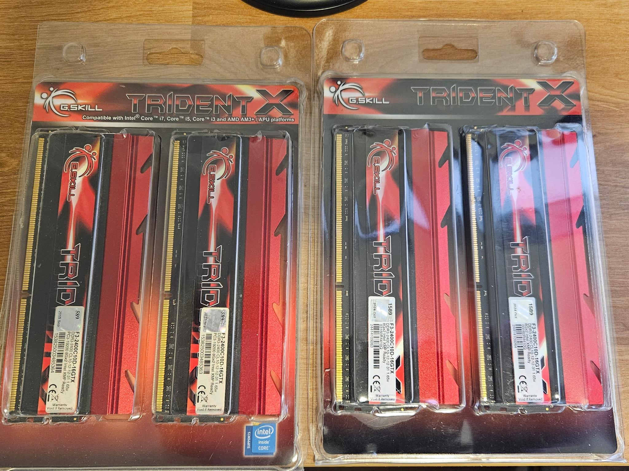 32GB G.Skill Trident X 2400MHz DDR3