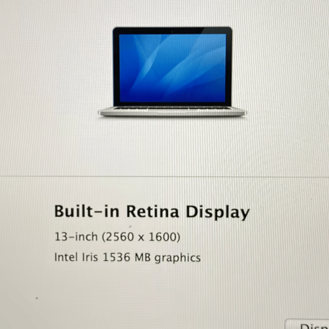 Apple MacBook Pro 13 - Retina, Mid-2014 Core i7 - 8GB RAM