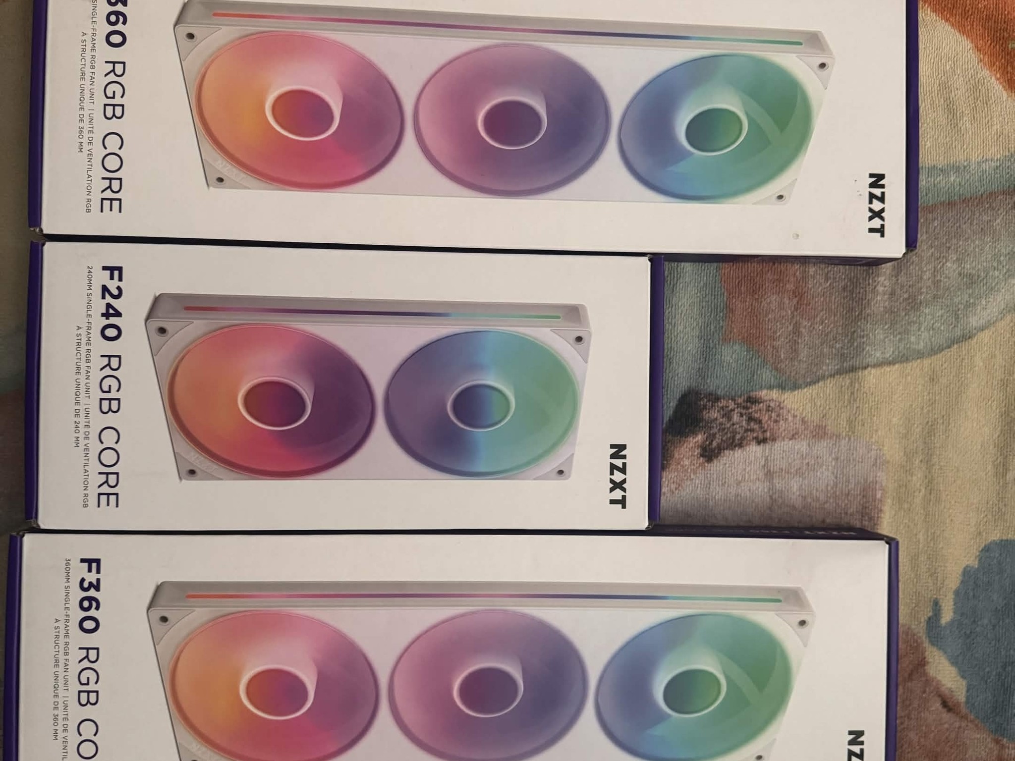 Nzxt core RGB fans