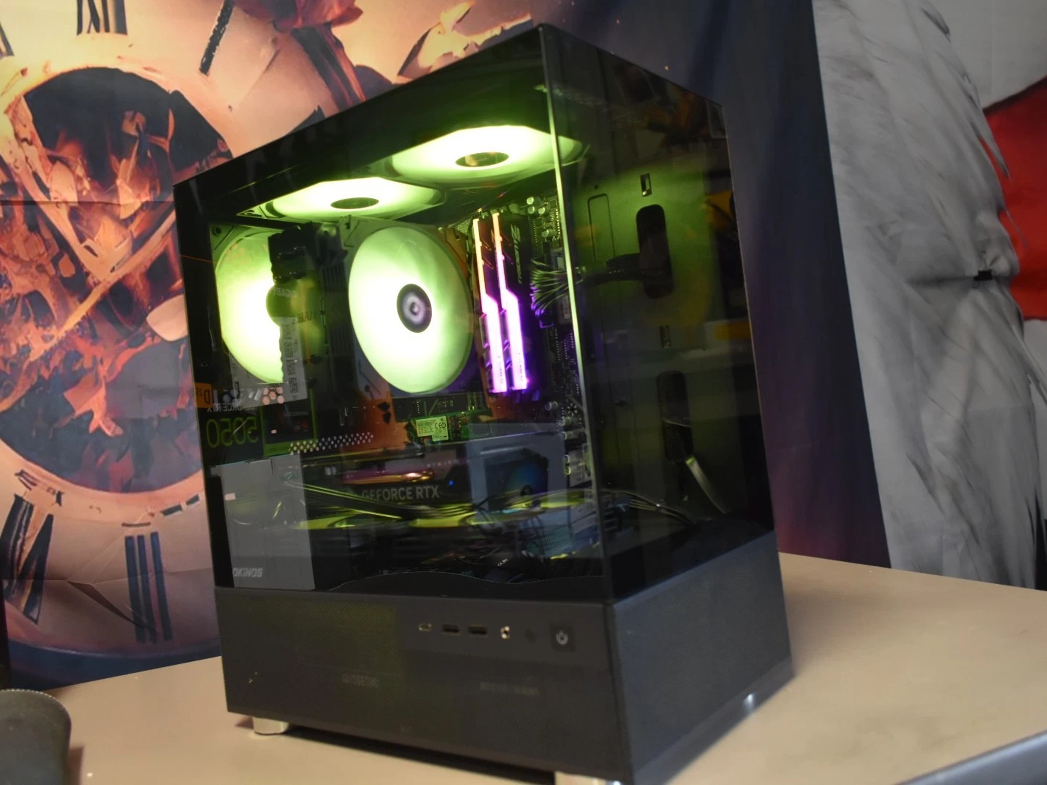 RYZEN 5 5500 RAM 16GB RGB GPU RTX 5050 1 TB NVME Built in Wi Fi
