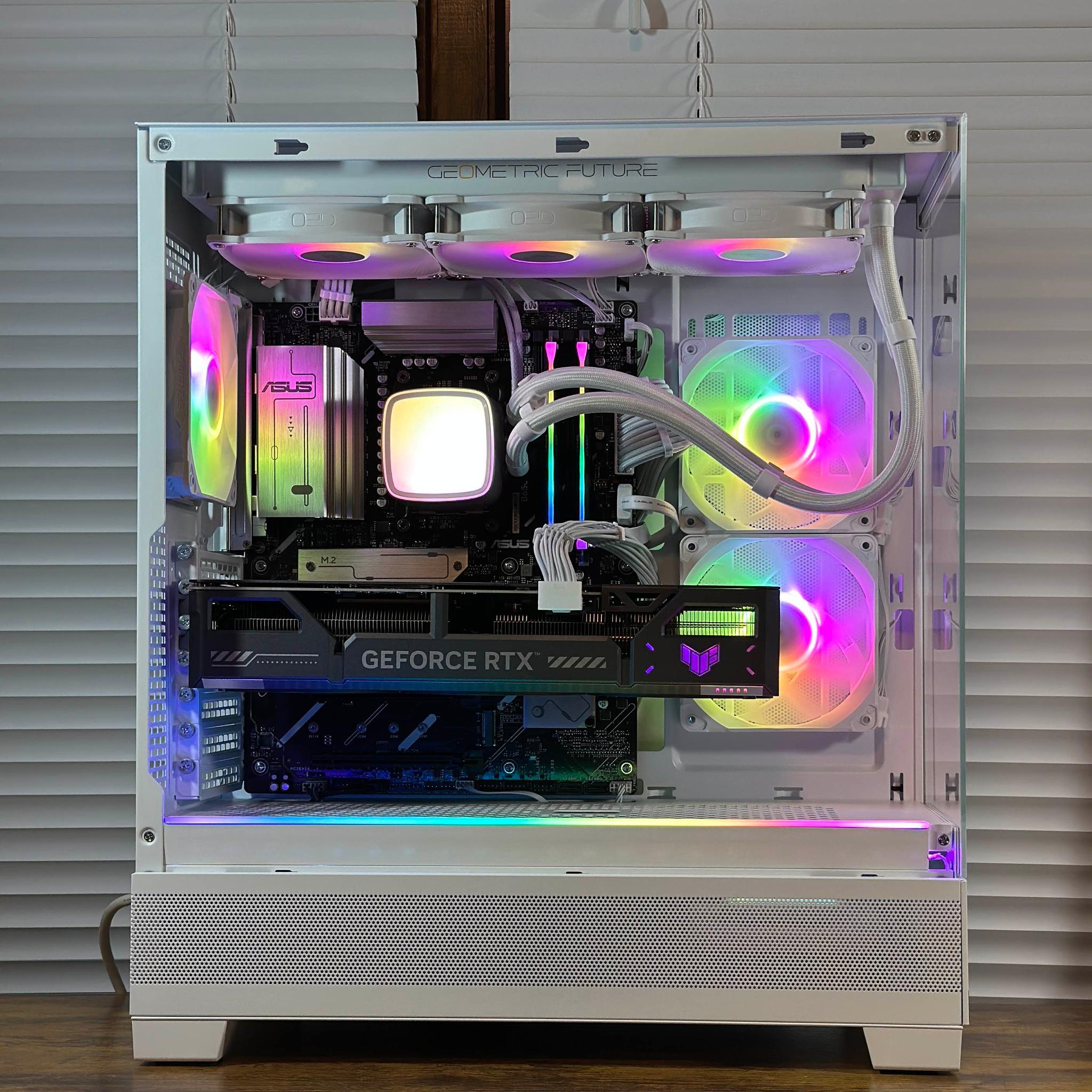 RTX 5070 12GB | Ryzen 7 7700X | 32GB DDR5 | 5TB Storage | Win11 | WIFI | 1440P/4K White Gaming PC