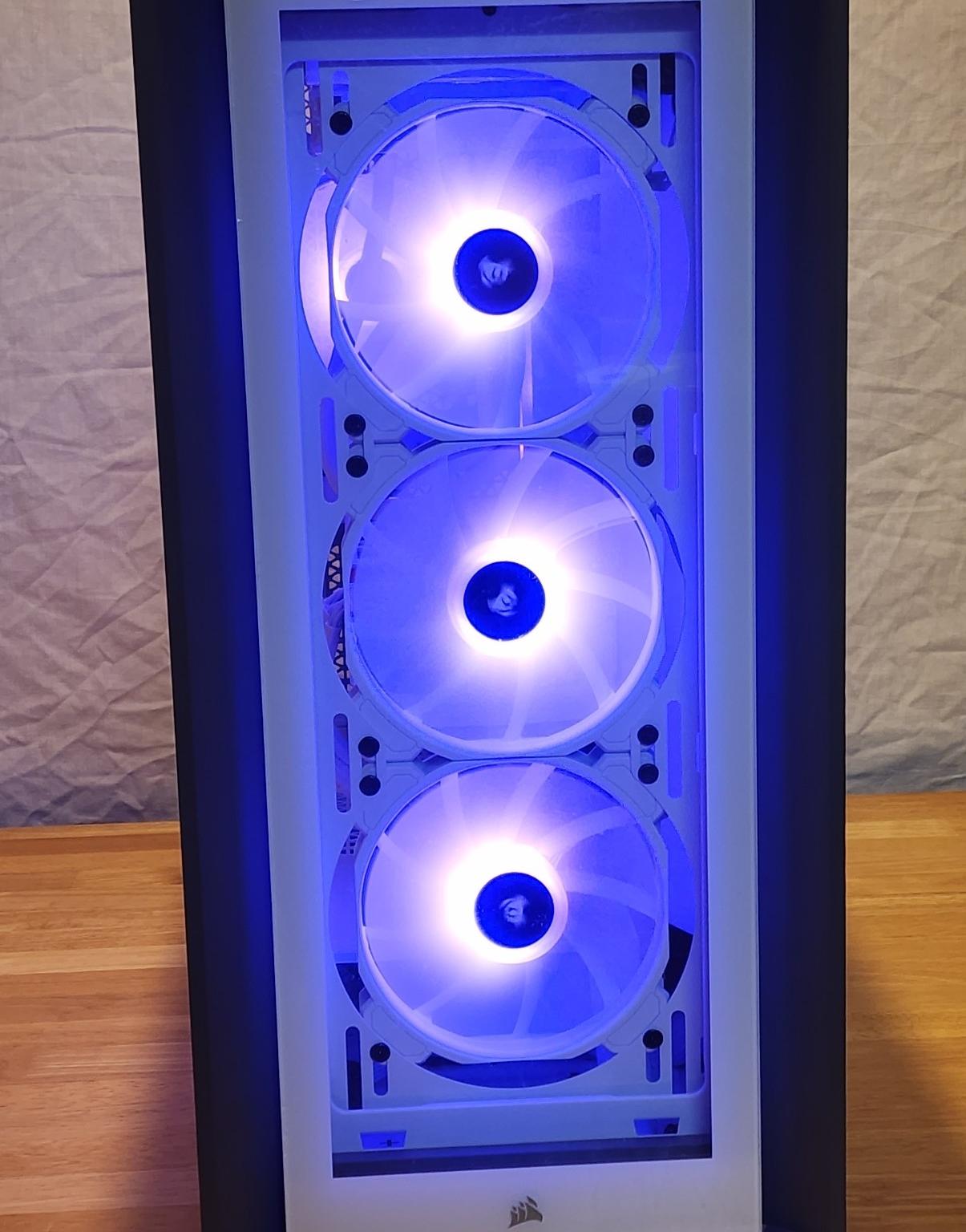 White Corsair Gaming BEAST!!! w/ Keyboard, Mouse, & RGB Deskmat