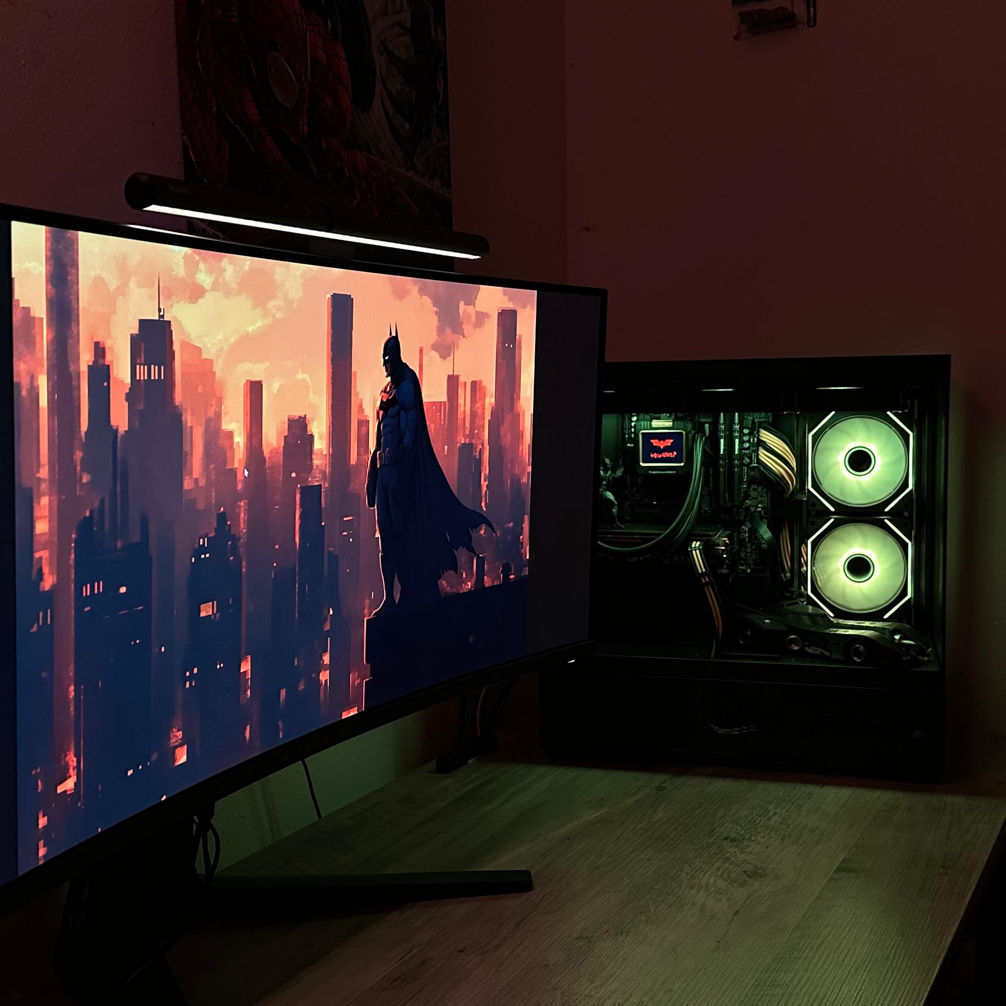 🦇Dark Knight🦇  1080P/1440P Gaming PC (RTX 3060 12 GB, Ryzen 5 5500, 16 GB DDR4)
