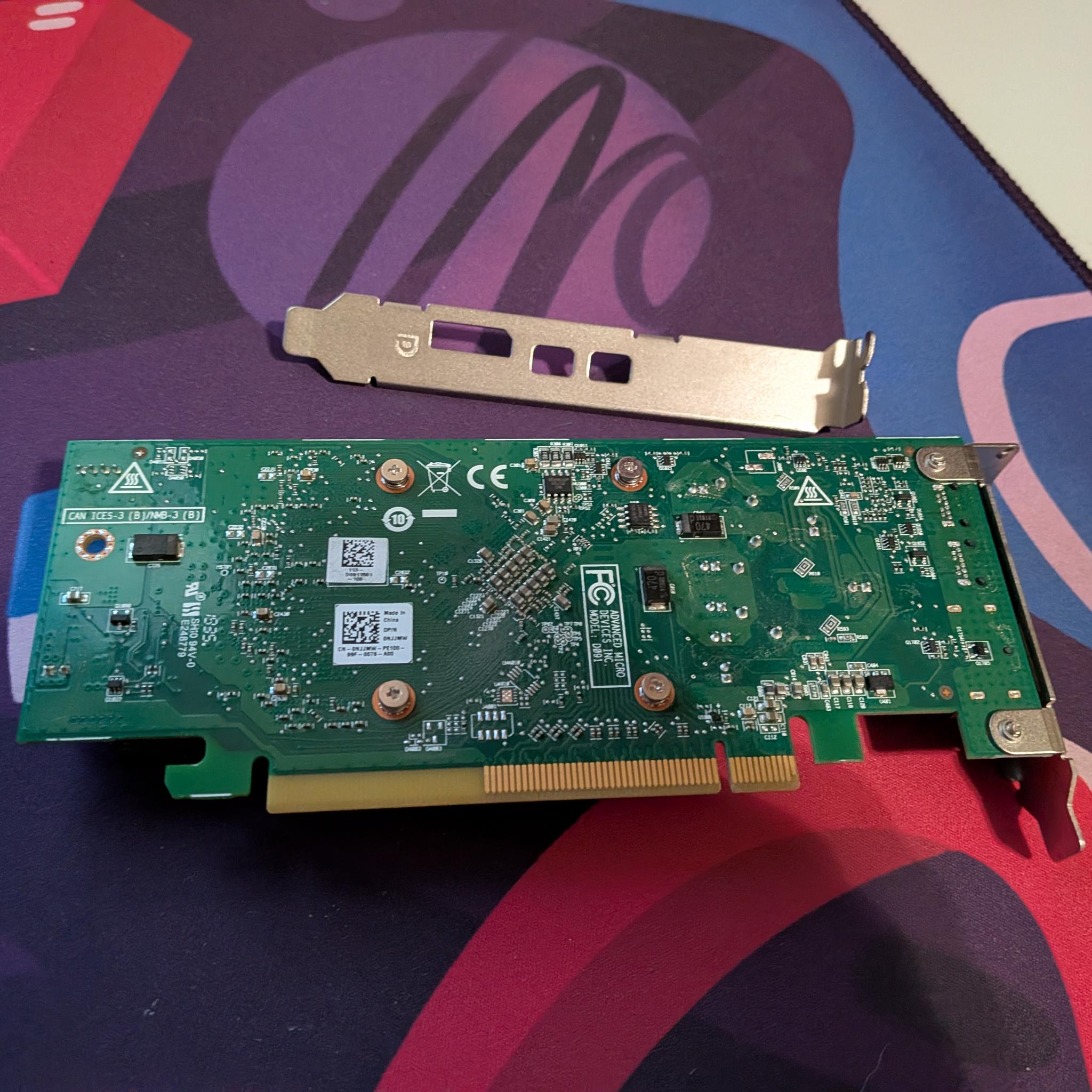 DELL R9J9P AMD Radeon RX 550 4GB GDDR5 PCIe Graphics Card Low/Full Profile Display Port
