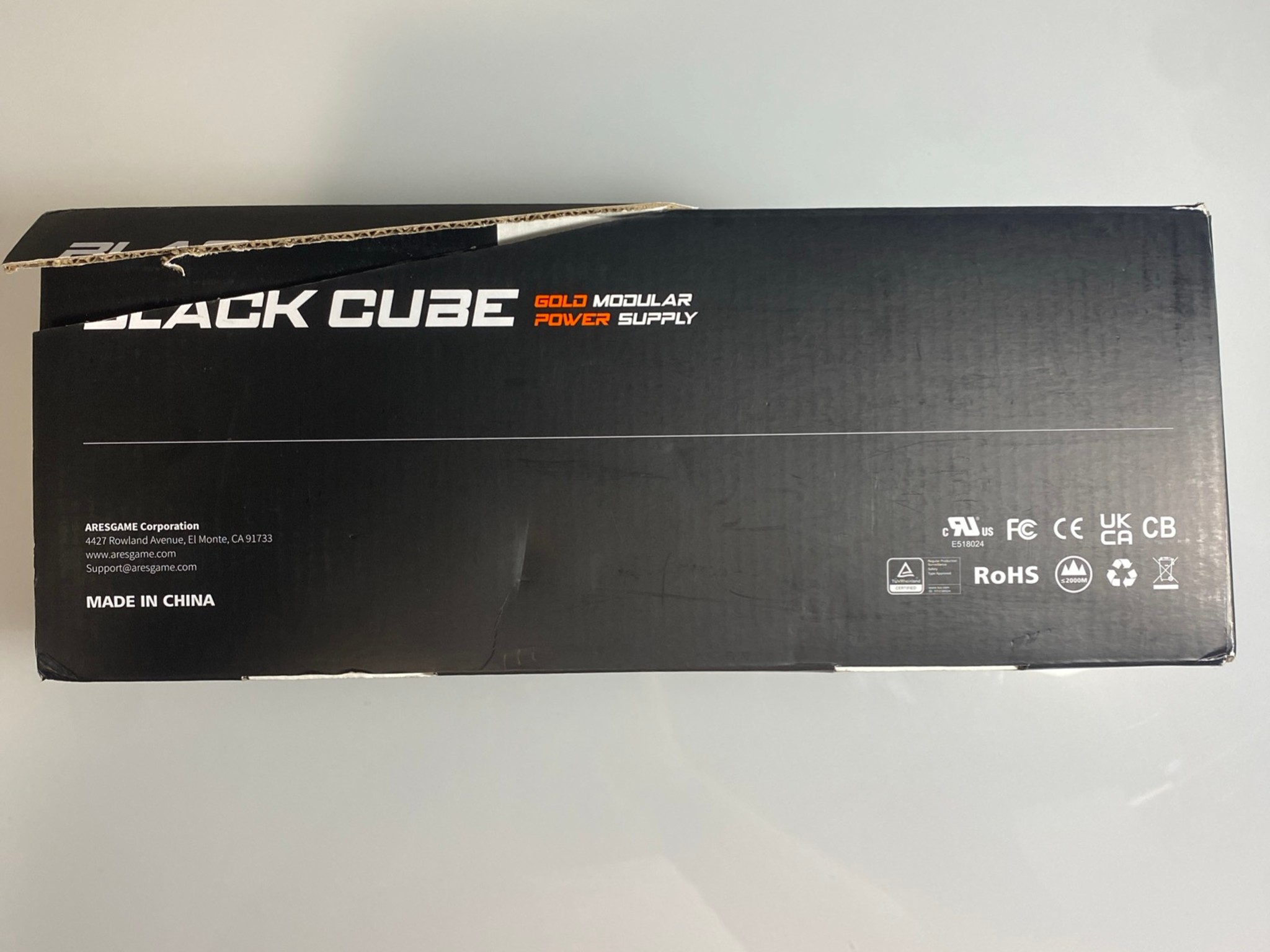 Aresgame Black Cube Agt1300 Gold Modular Power Supply