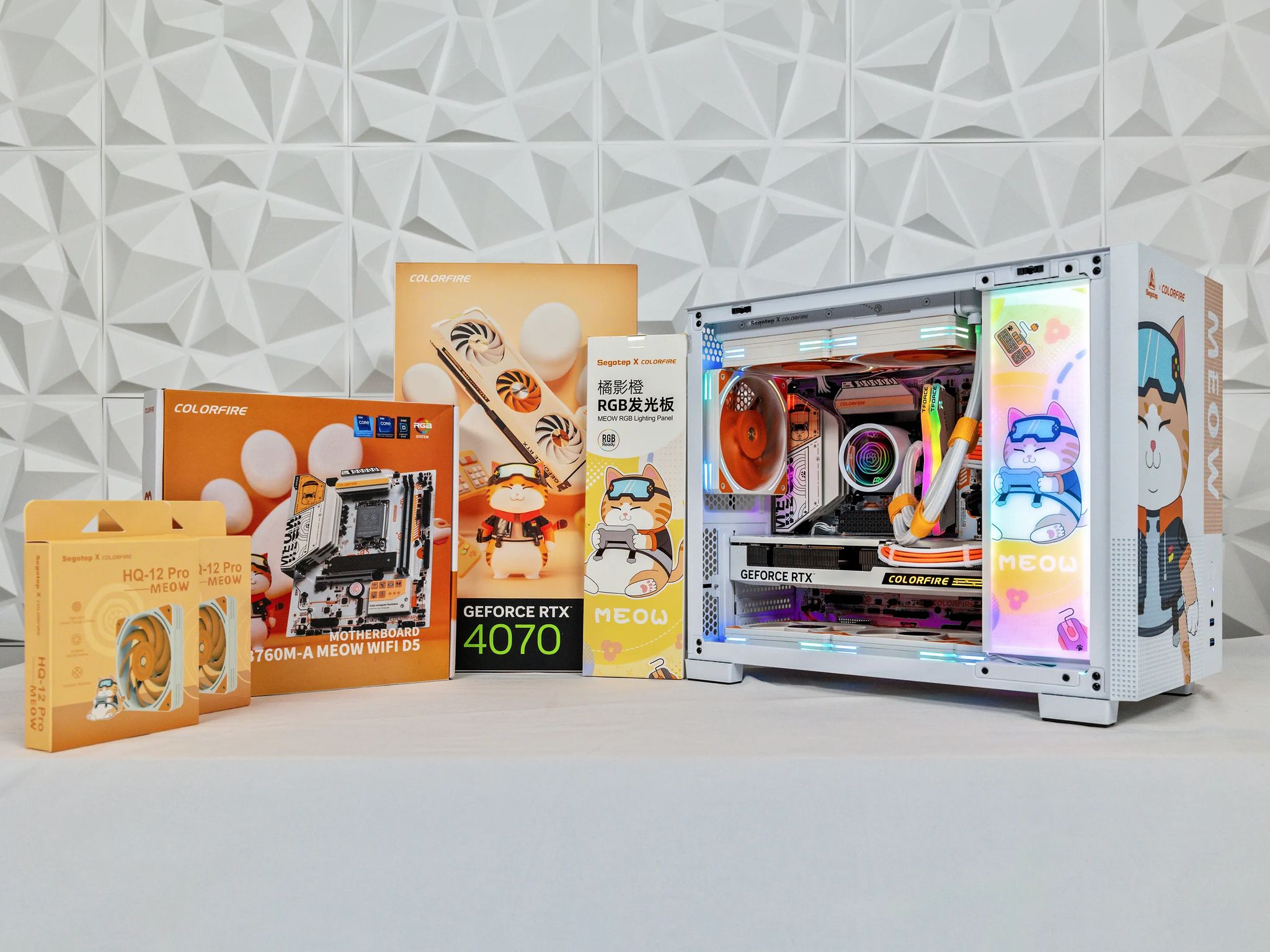 NextGenOEM Gaming PC GAMEOW i7-13700F 5.4GHz, RTX 4070 12GB, 2TB NVME SSD, 64GB RGB DDR5
