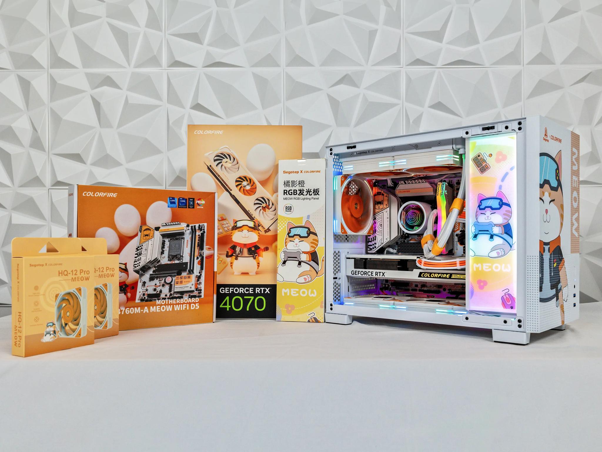 NextGenOEM Gaming PC GAMEOW i7-13700F 5.4GHz, RTX 4070 12GB, 2TB NVME SSD, 64GB RGB DDR5
