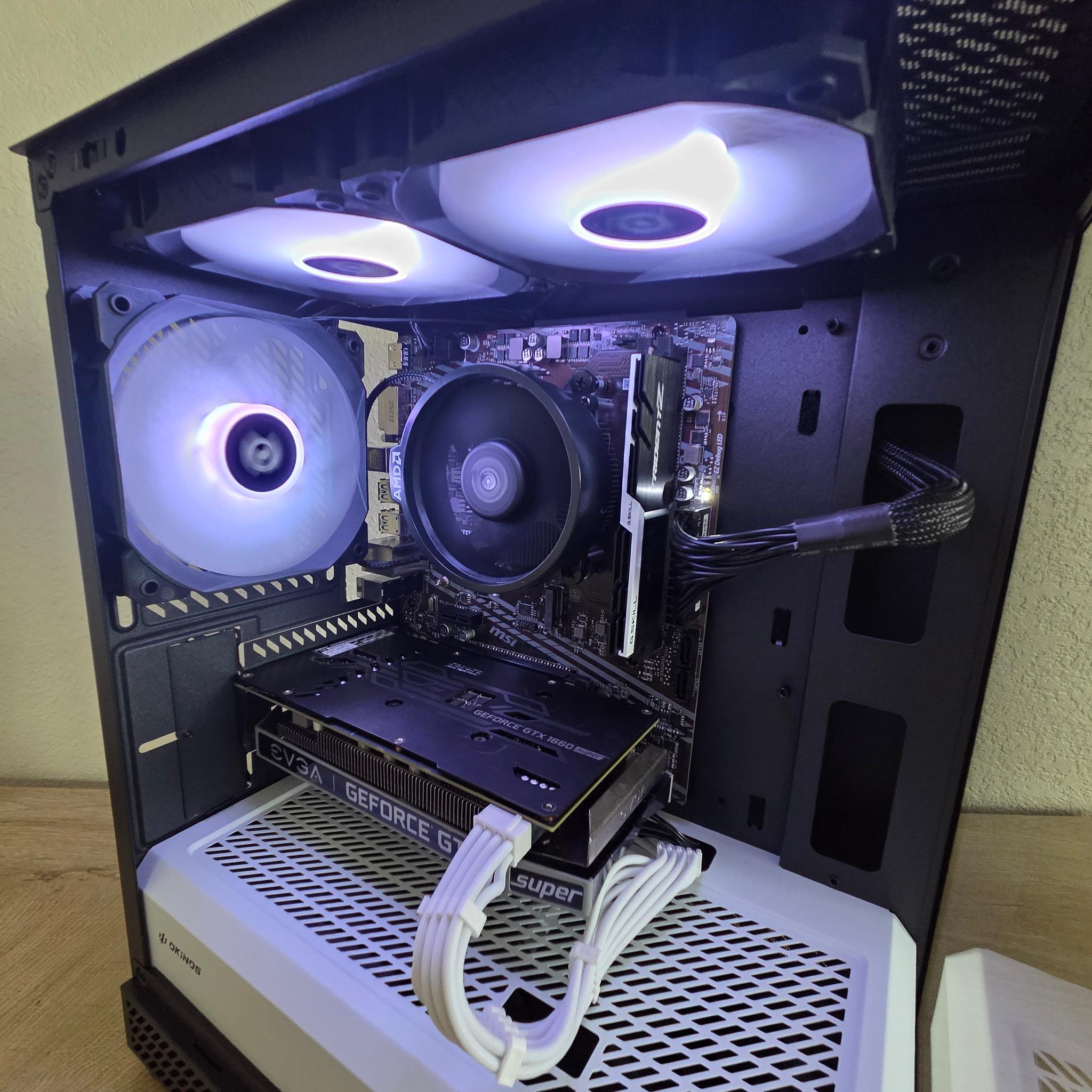 ⚫⚪ MONO SHADOW — Black & White Gaming PC