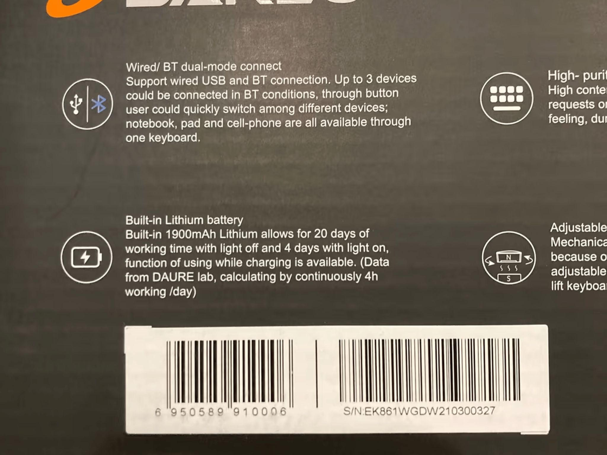Ek861 60% Red Switches