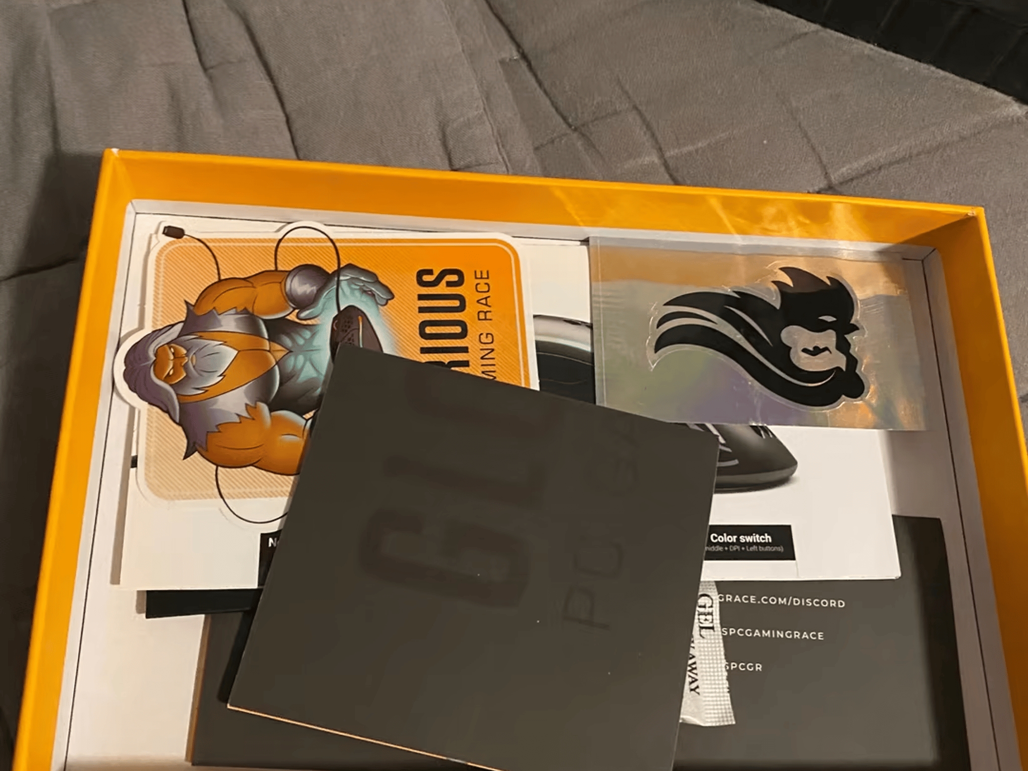 Glorious Model D Wired Mouse w/ Original Contents and Stickers