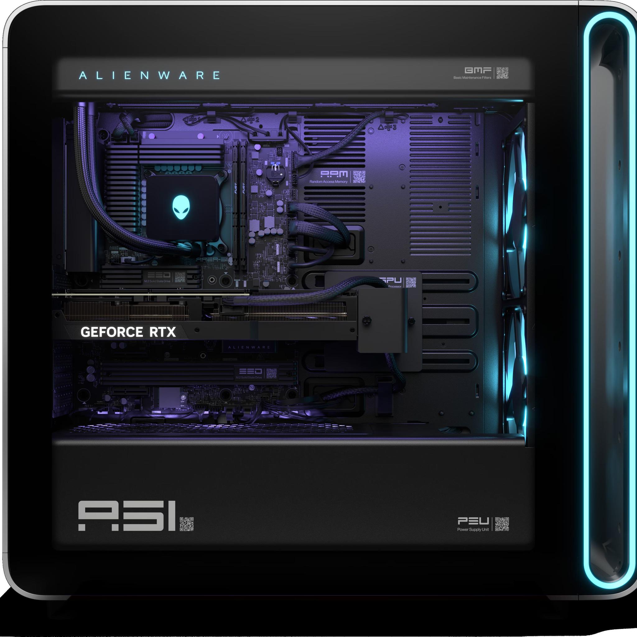 Dell Alienware Area 51 Gaming Desktop - Intel 285K 64GB 4TB RTX 5080 - MODEL AAT2250 - LIQUID COOLED