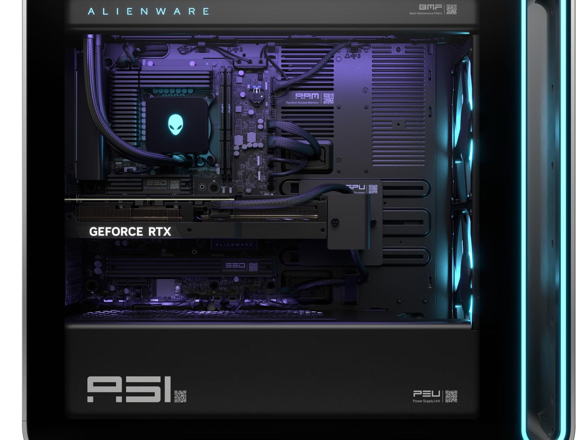 Dell Alienware Area 51 Gaming Desktop - Intel 285K 64GB 4TB RTX 5080 - MODEL AAT2250 - LIQUID COOLED