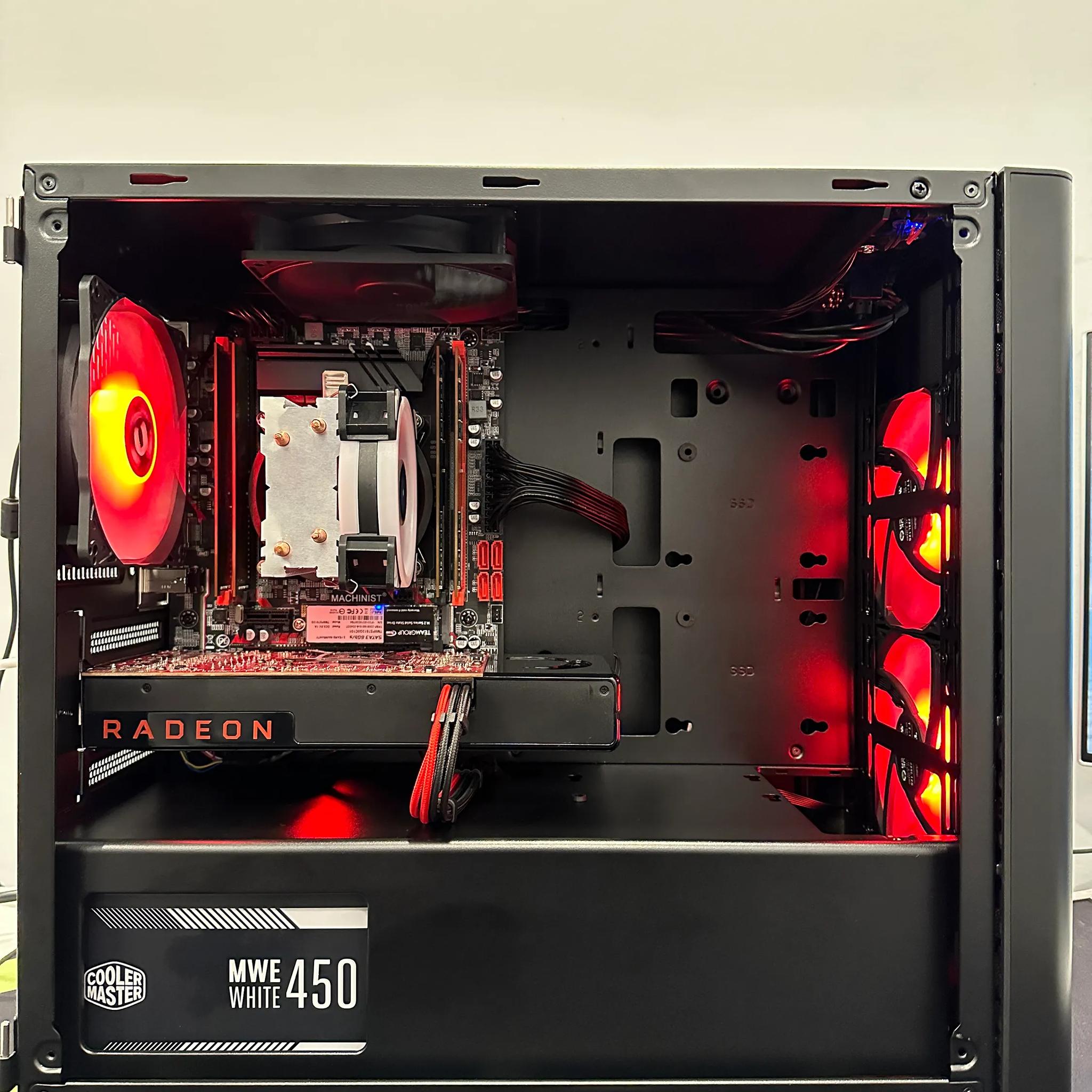 🟥Starter Gaming PC🟥- Intel Xeon 2640 V3 8 Cores-AMD RX 580 4GB-16GB DDR4 RAM-512GB NVME