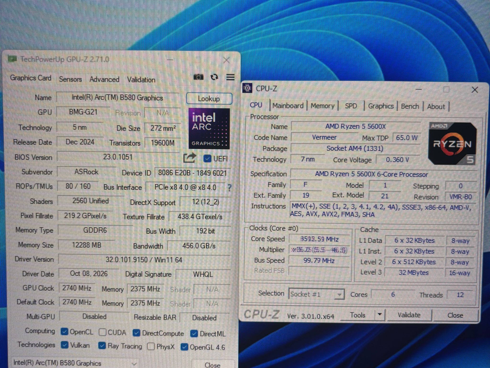 Gundam 1080p & 1440P Gaming PC | Arc B580 12 GB | Ryzen 5 5600X | 100% Set Up & Ready to Play