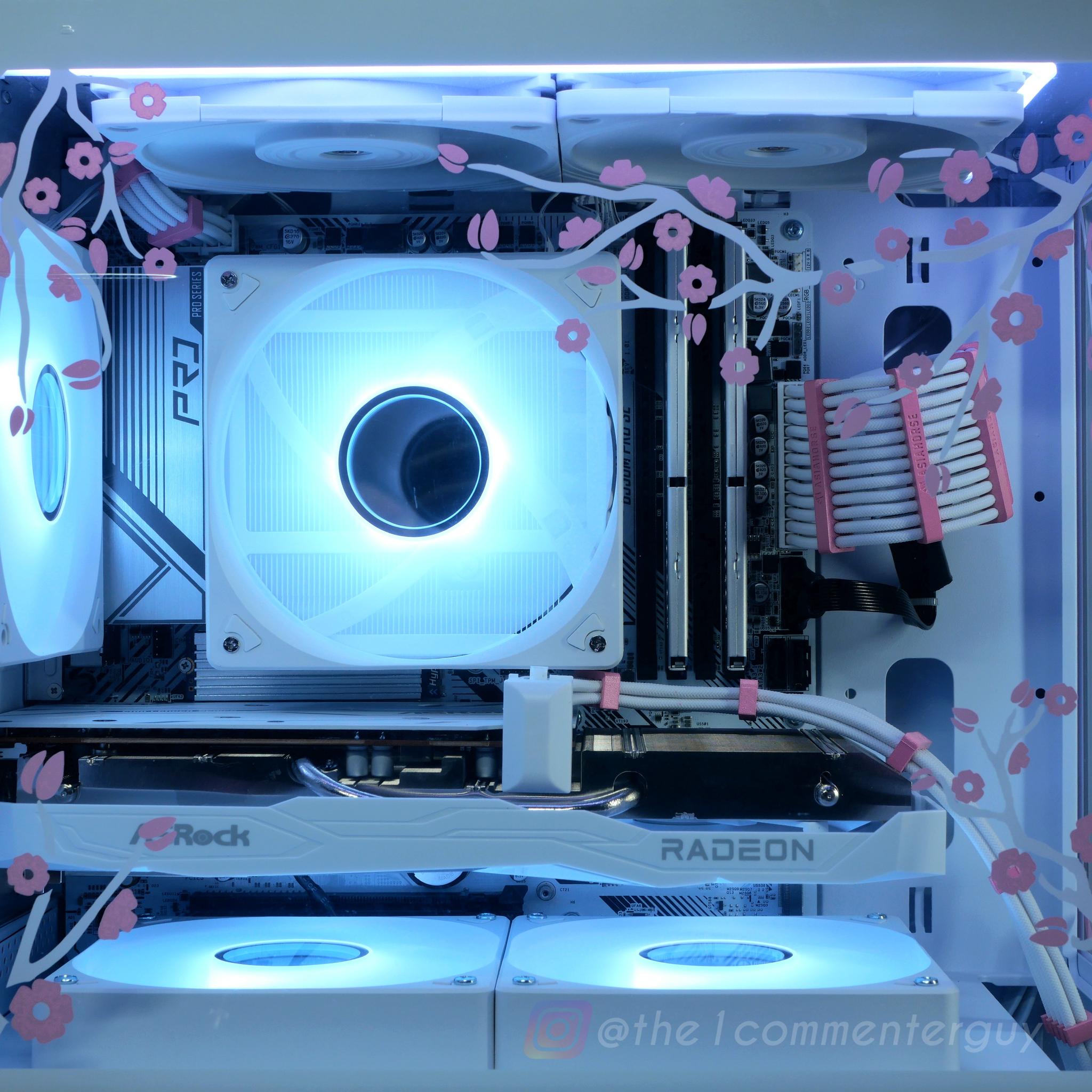 Lil Blossom 🌸|🤍 Ryzen 5600, RX 6600, 32gb ram, 1TB 4.0 nvme