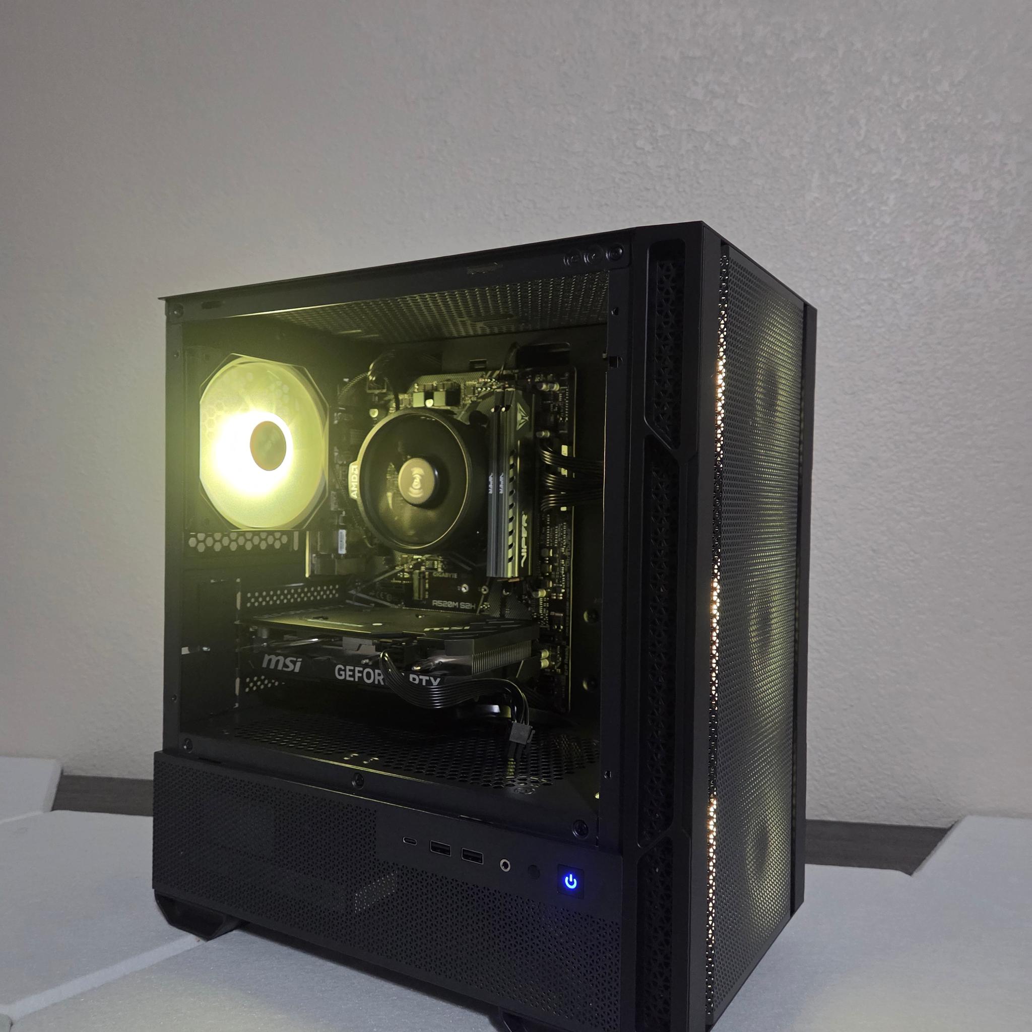 🌑 Shadow /RTX 4060 Gaming PC/ 🖤⛈️