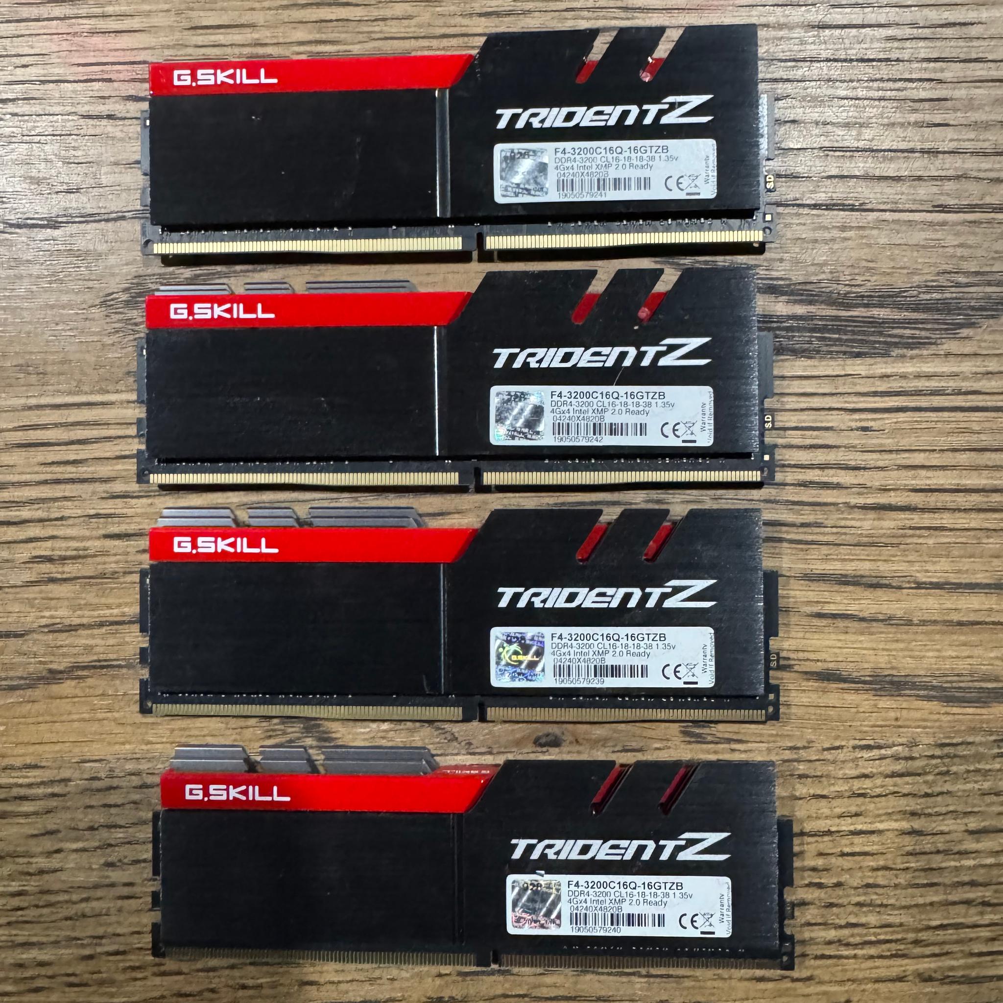 G.Skill Trident Z DDR4-3200 16GB 4x4 CL16