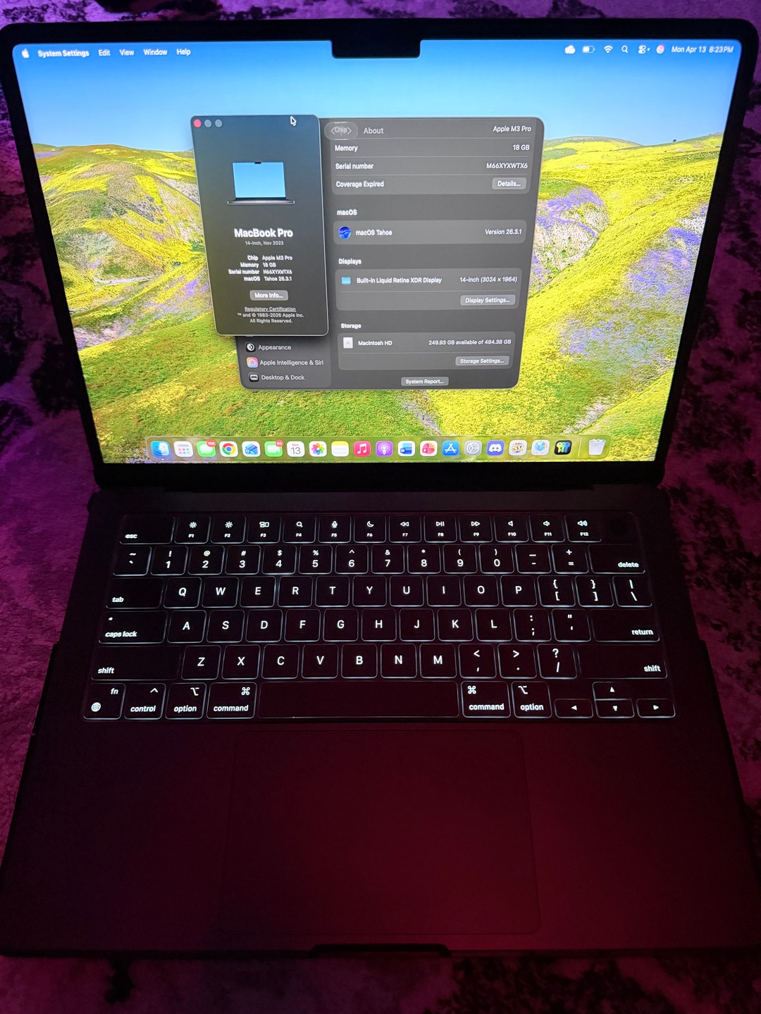 MacBook Pro M3 Pro - 18GB RAM - 512GB SSD - 14 inch - Black | Jawa
