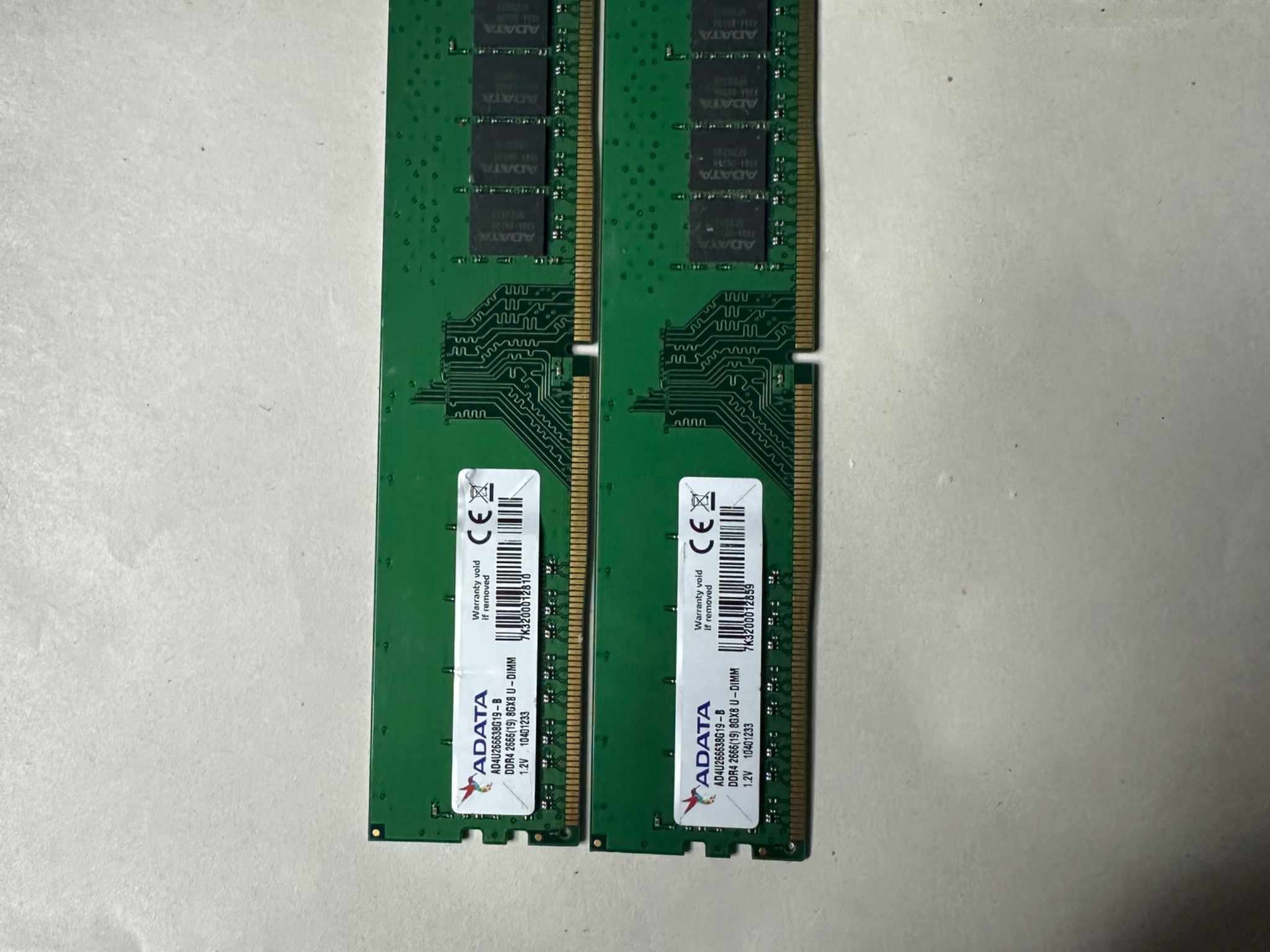 ADATA 16GB ( 2 x 8GB ) A02P24HC8T1-BTBS PC4-2400T UA0 DDR4 Desktop Memory RAM
