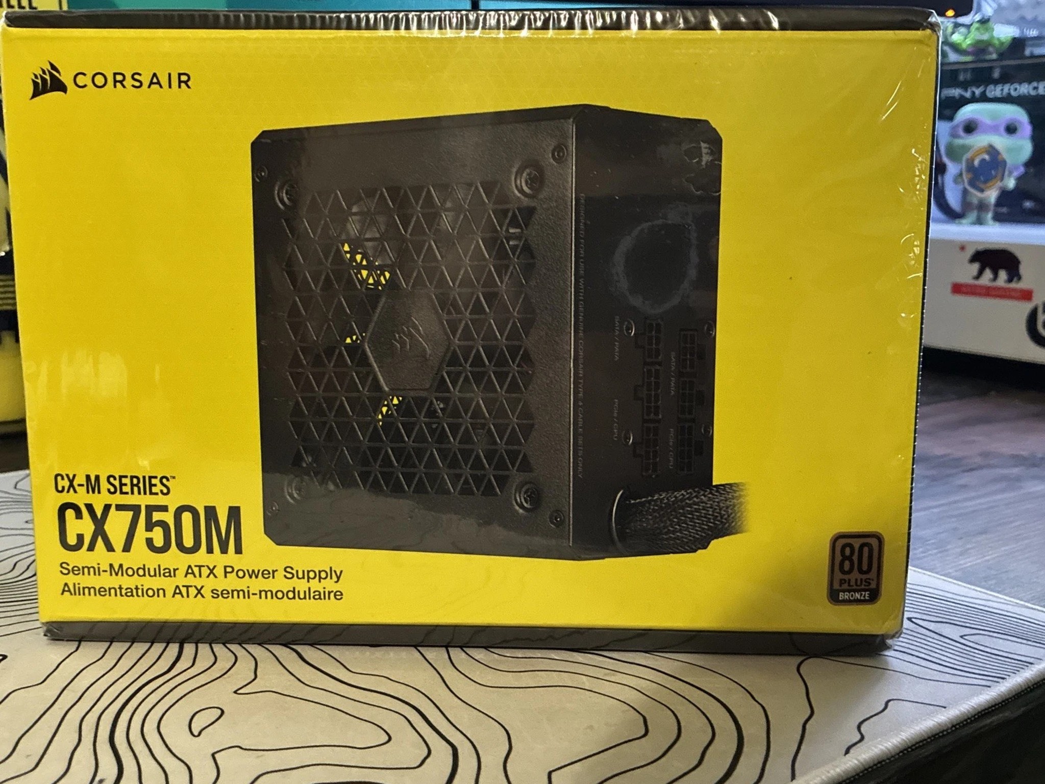 CORSAIR 750W CX750M ATX 80+ BRONZE Certified Semi-Modular Power Supply PSU
