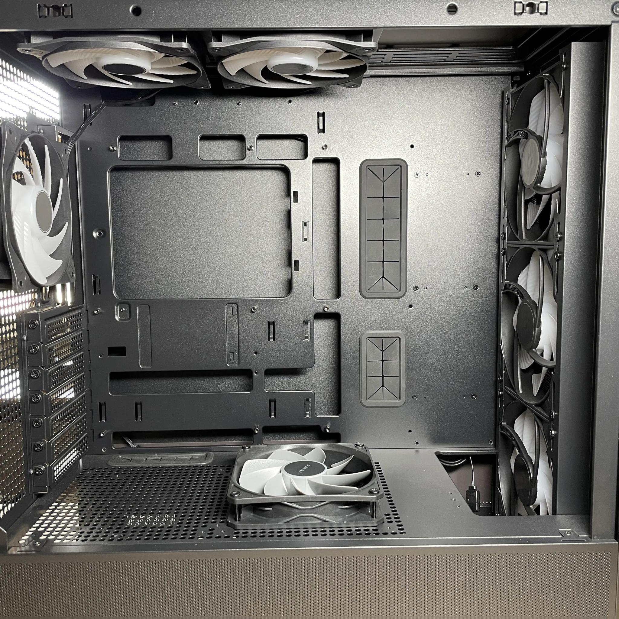 LIKE NEW! Antec FLUX PC Chassis - Black + Upgraded RGB Fans