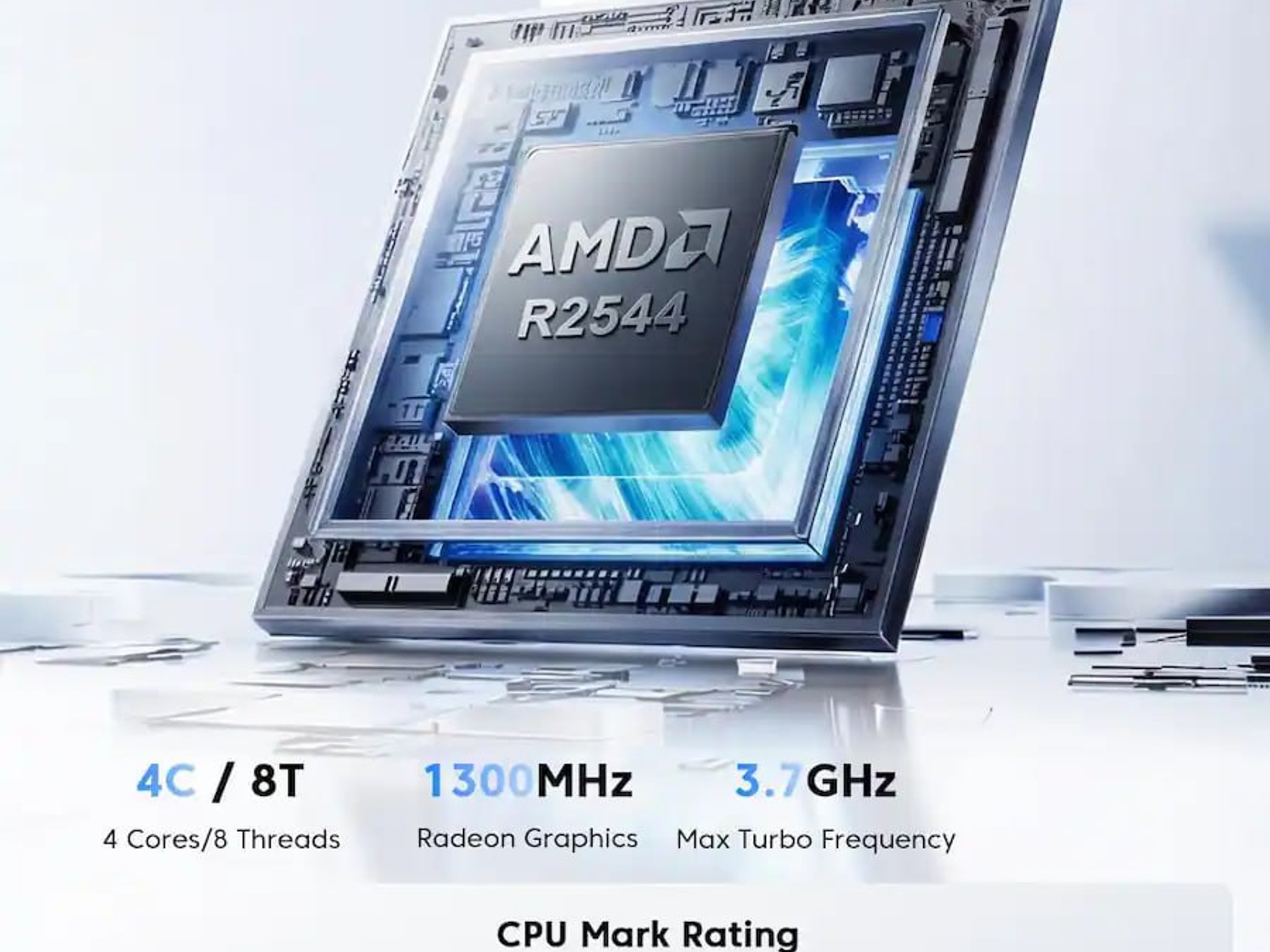 💠 KAMRUI 4K Mini PC | AMD Ryzen Embedded R2544 | 8 GB DDR4 SODIMM | 256 GB M.2 SSD
