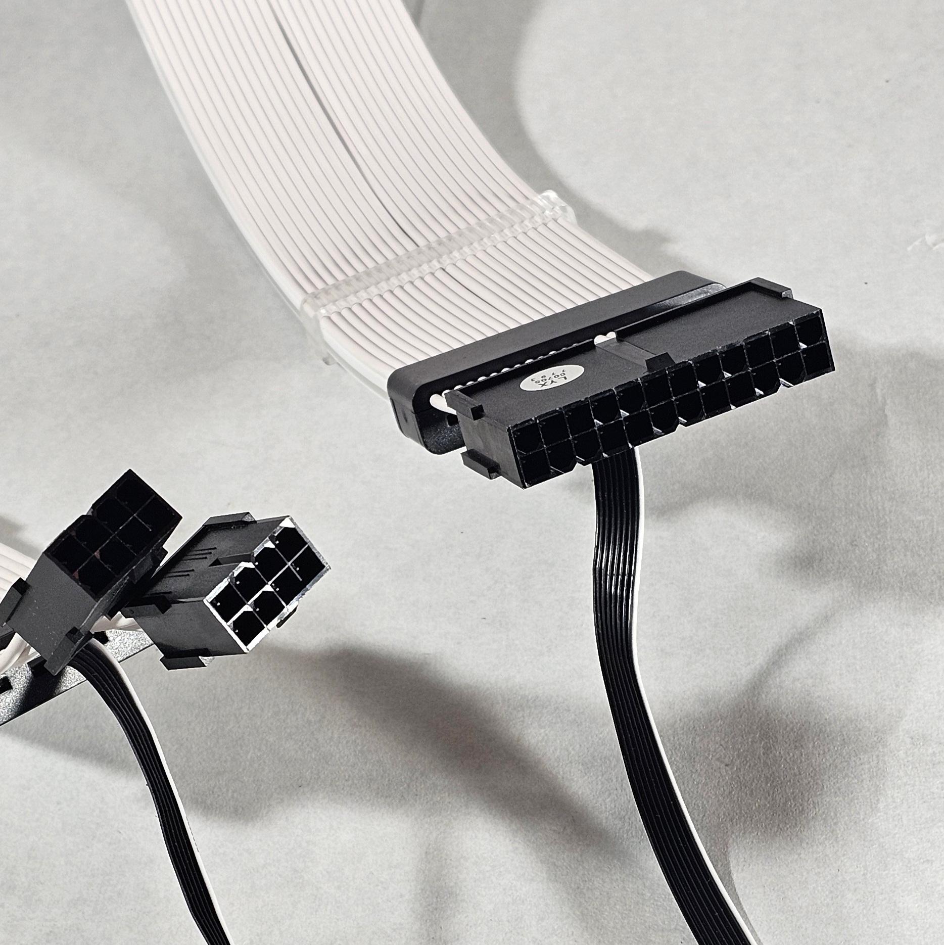 RGB CPU and GPU White Cables