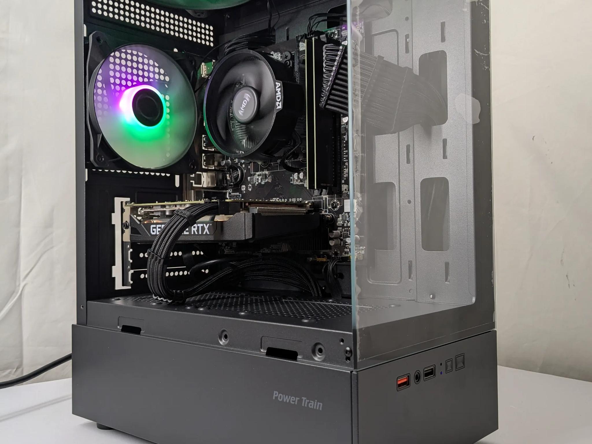 All Black Gaming PC – Ryzen 5 + RTX 2060 – 16GB RAM – 500GB NVMe