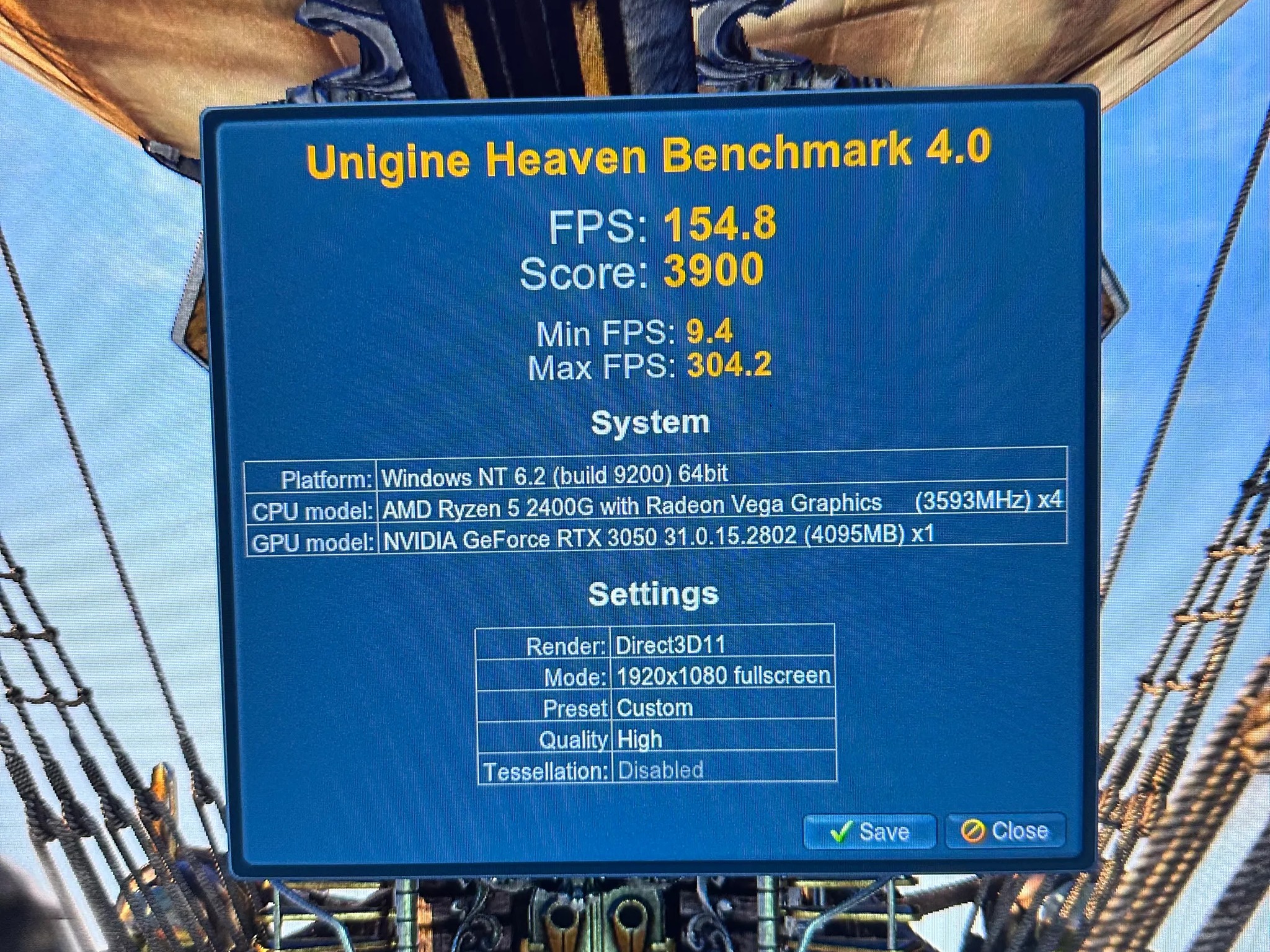 Ryzen 5 2400g/RTX 3050/16gb 3200mhz Custom Gaming PC