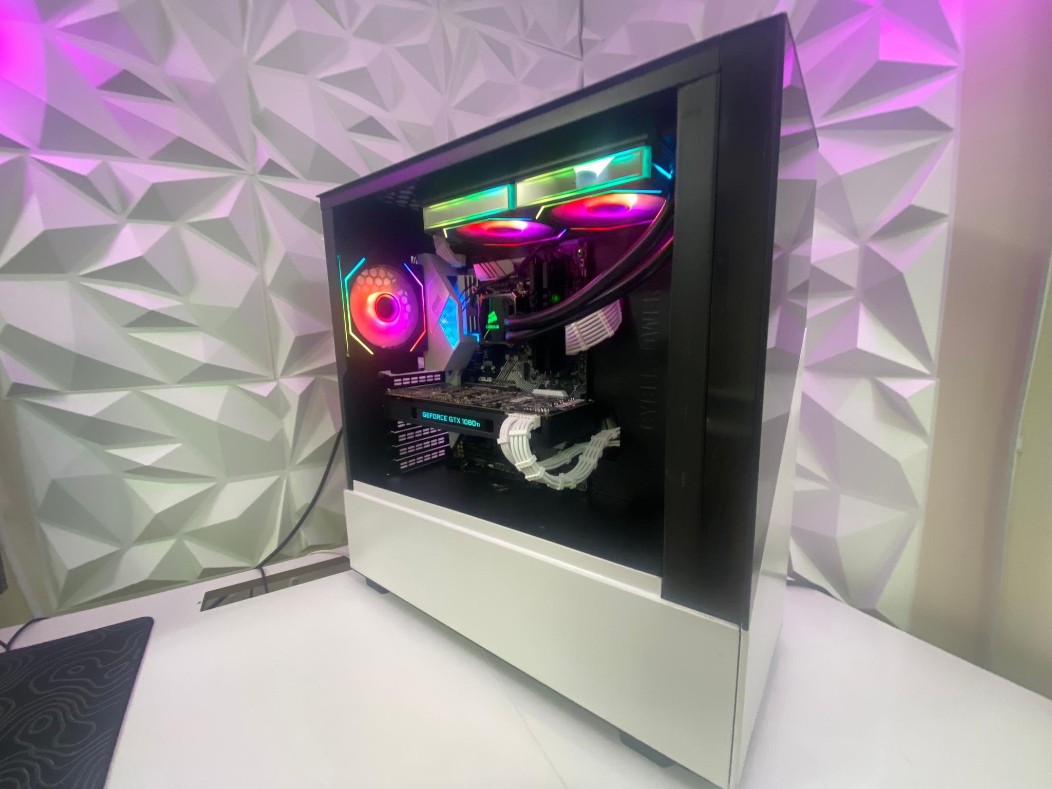 🎅🎅 White Elite Build – intel i5 9600K + GTX 1080 Ti 11GB | 1080p/1440p High FPS Ready