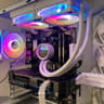 White NZXT Gaming PC | RTX 4070 12GB | Ryzen 5 7600X | 16GB DDR5 | 1TB NVMe | LCD AIO | RGB