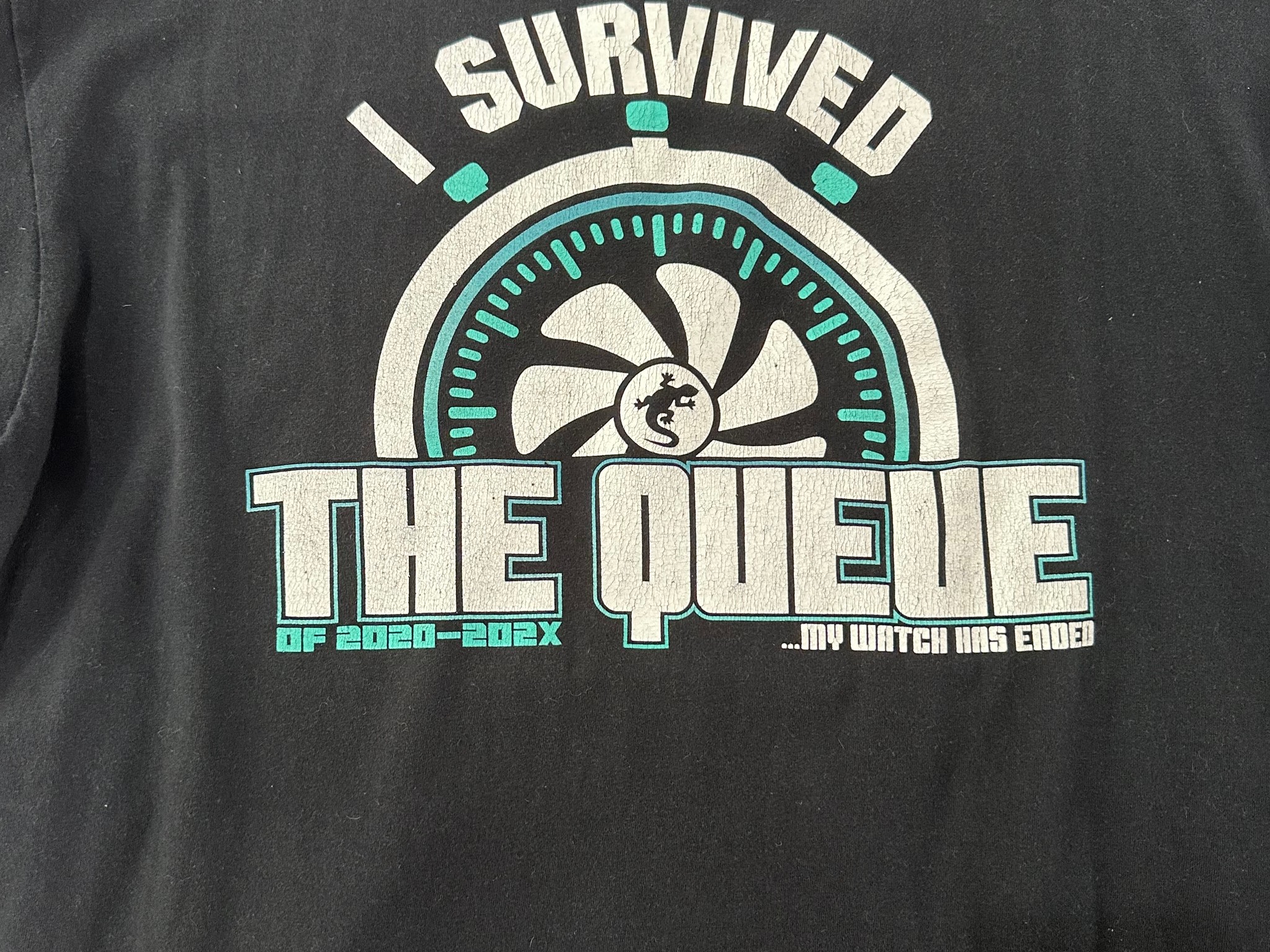 EVGA  “I Survived The Queue” 2020 - 202X Original T-Shirt XL Black (Rare, Clean)