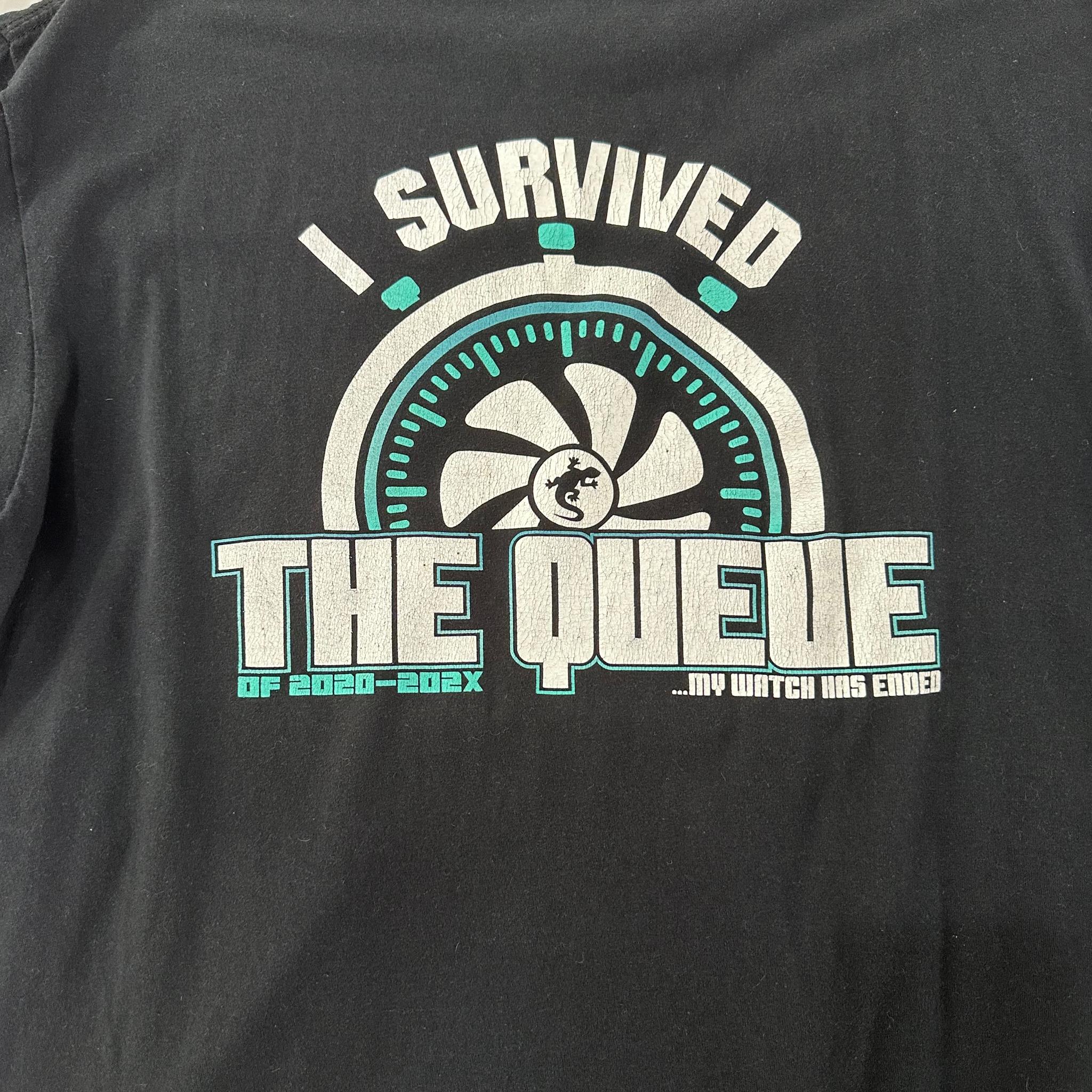 EVGA  “I Survived The Queue” 2020 - 202X Original T-Shirt XL Black (Rare, Clean)