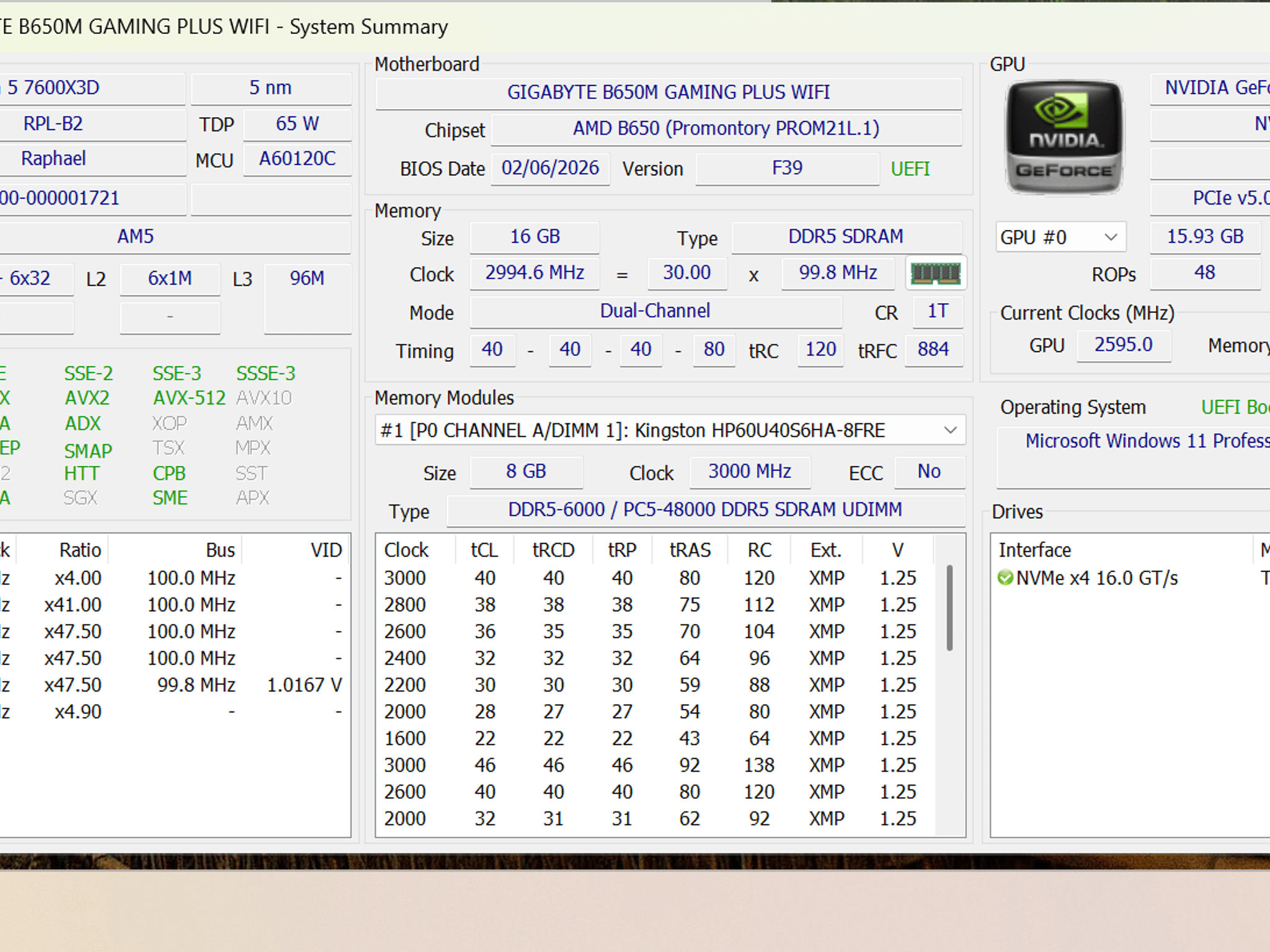Clean Wood Jonsbo V12 1440P Build - 7600X3D | 5060 TI 16GB | 1TB NVME