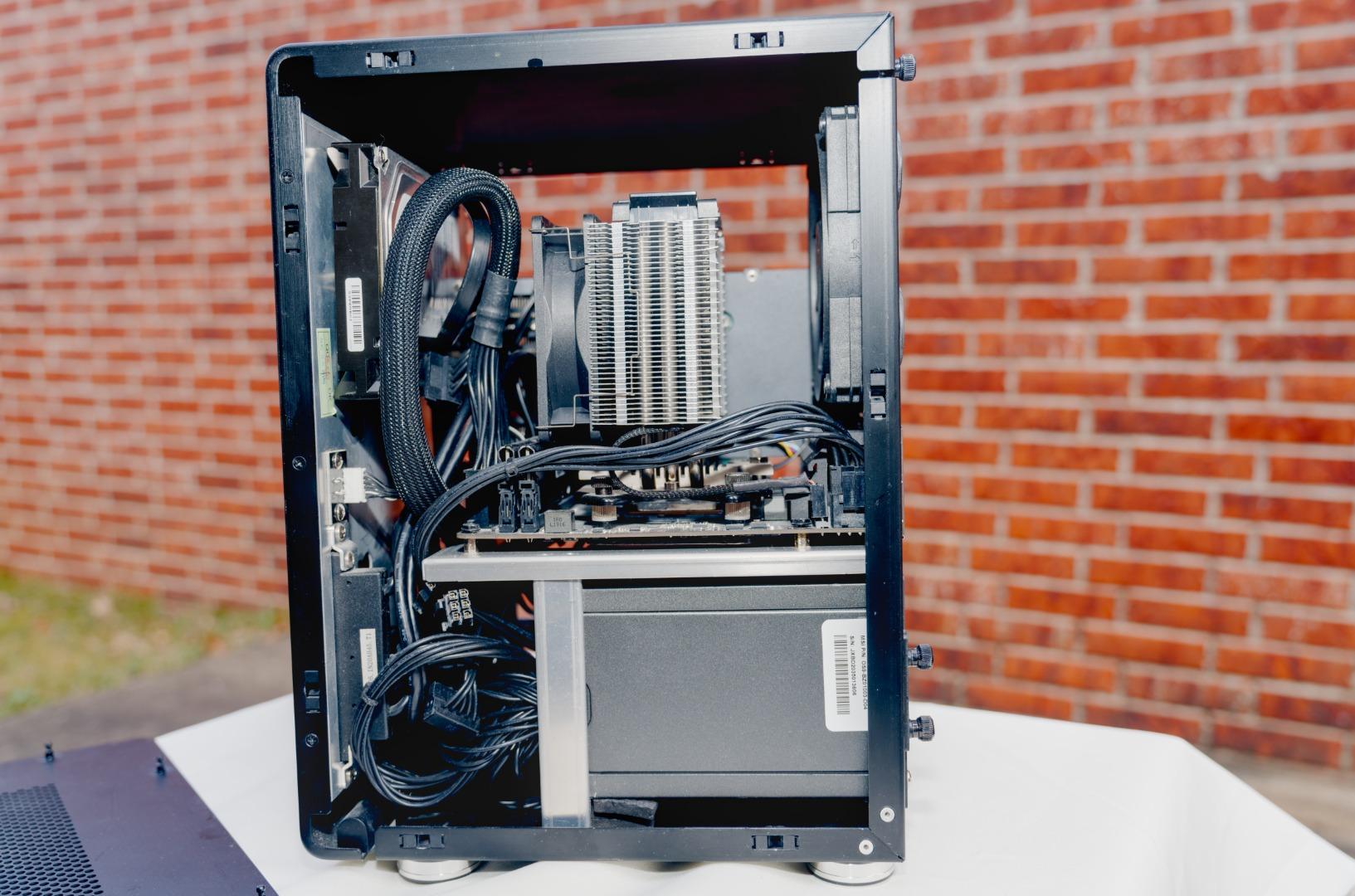 Sleek RTX 3060 Ti + Ryzen 5600G Gaming Mini Tower SFF | 16GB DDR4-3200 | 2 TB NVMe SSD + 4 TB HDD