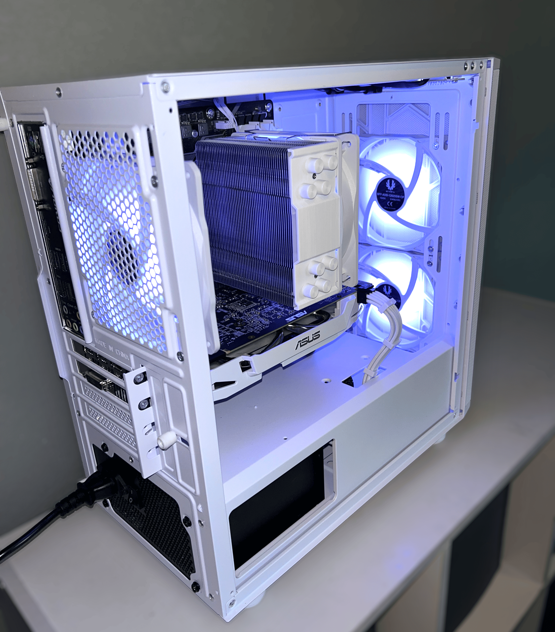 Custom White Gaming PC | GTX 1070 8Gb + Ryzen 5 2600