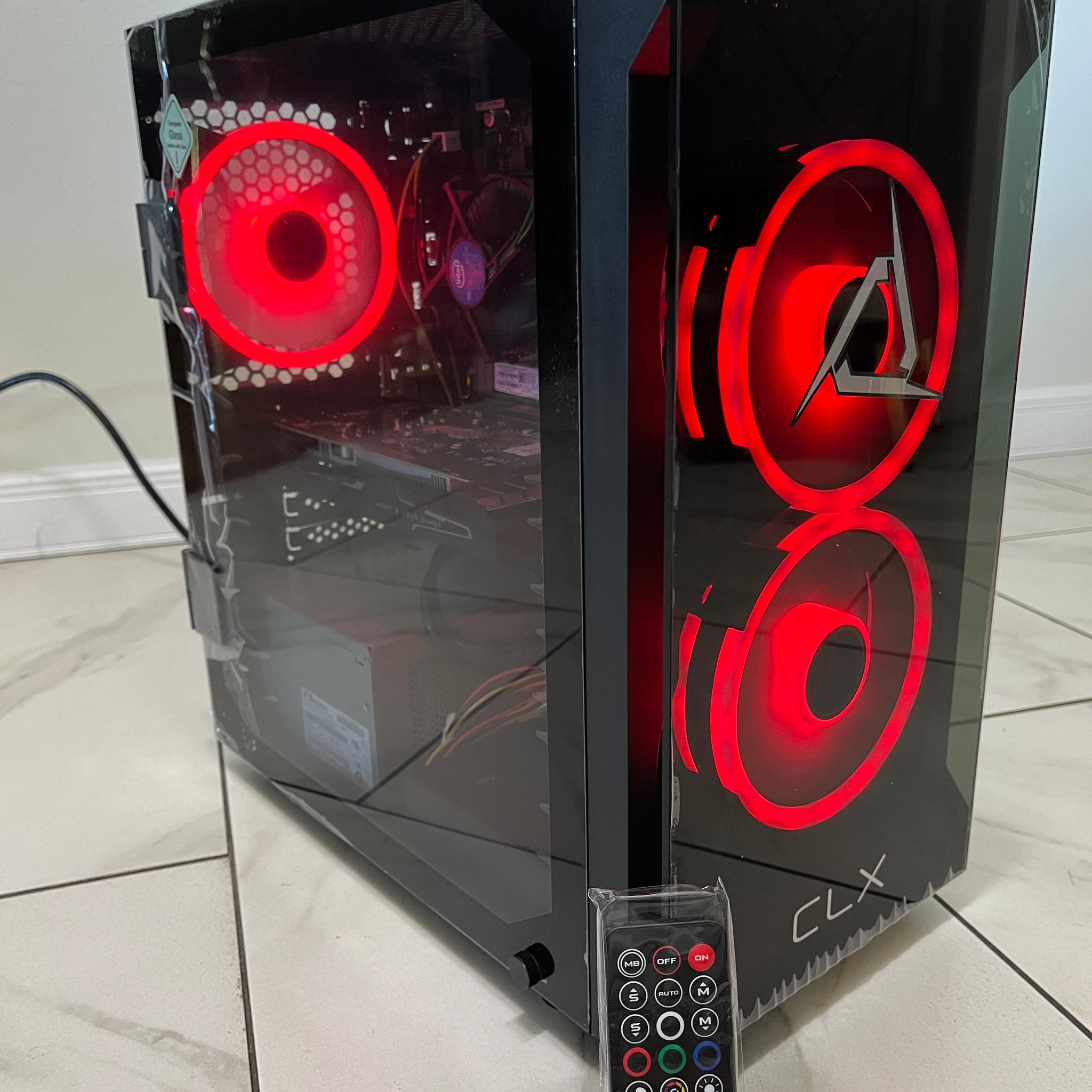 NVIDIA GTX 1650, Intel Core i3-8100, 16GB RAM, 4.2TB Storage, Gaming PC w/ Wi-Fi, BT & RGB Remote